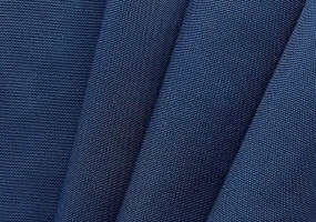 Inky Navy Blue Cotton Blend Sharkskin Suiting