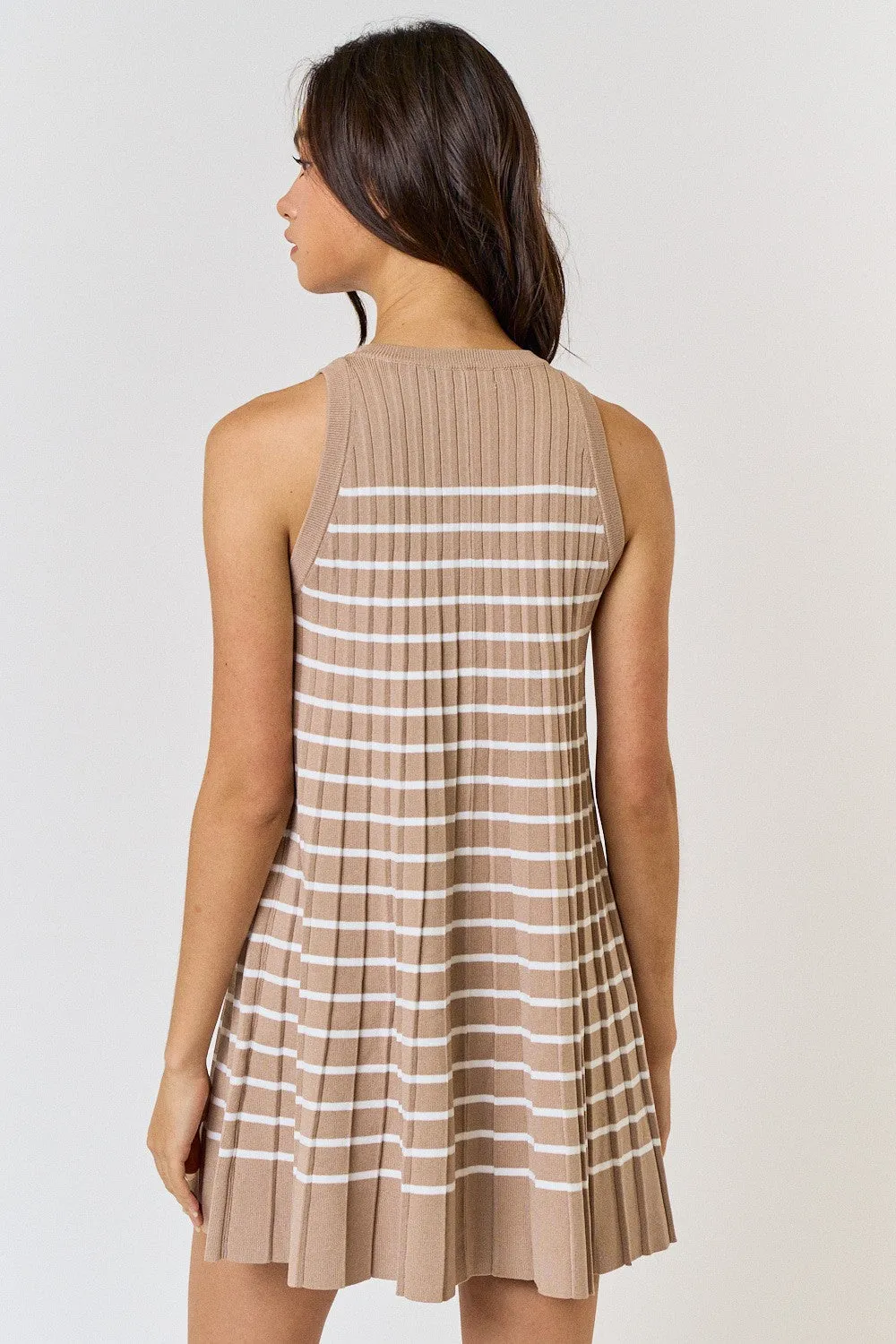 Kendrick Sleeveless Sweater Mini Dress