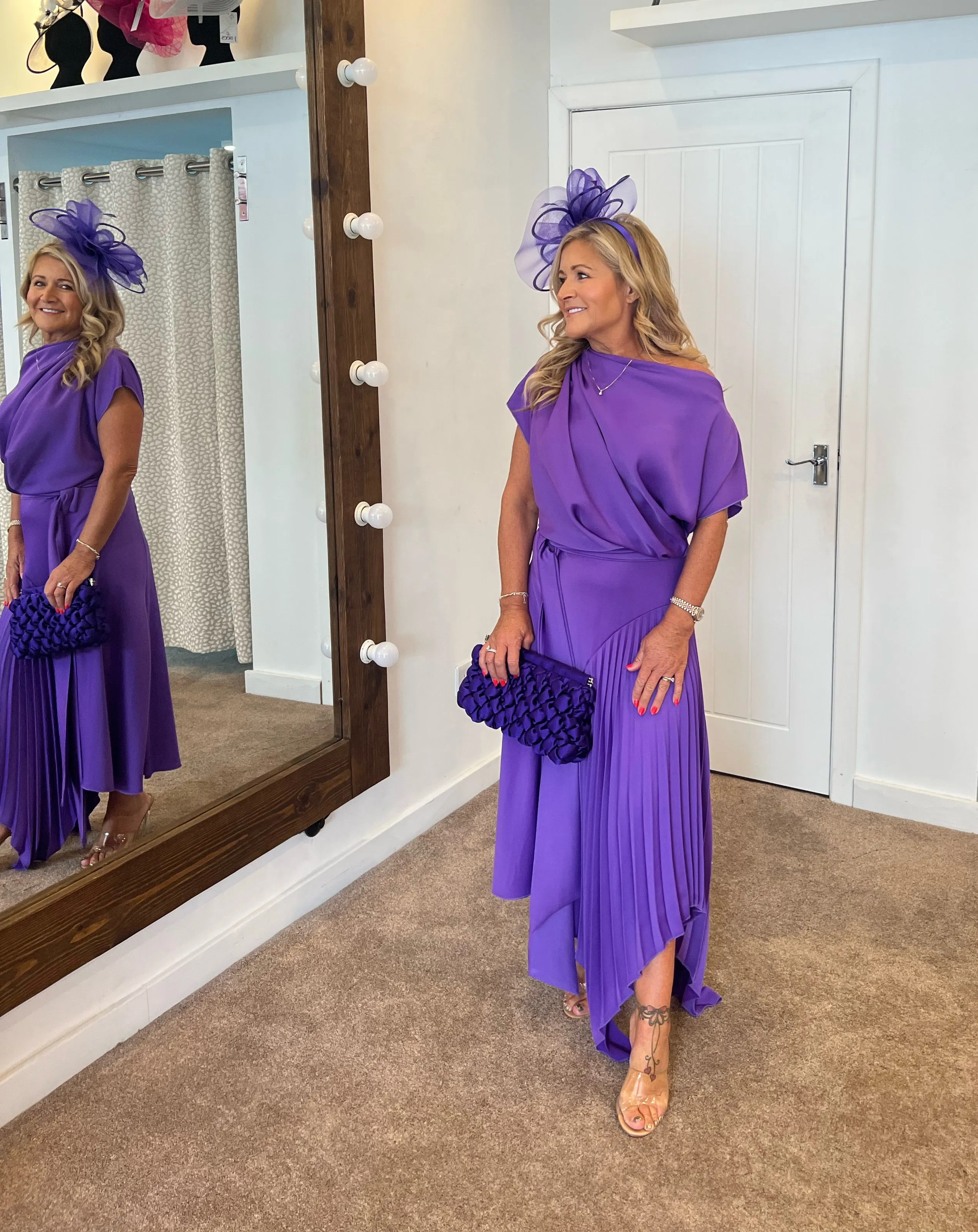 Kevan Jon mila dress violet purple