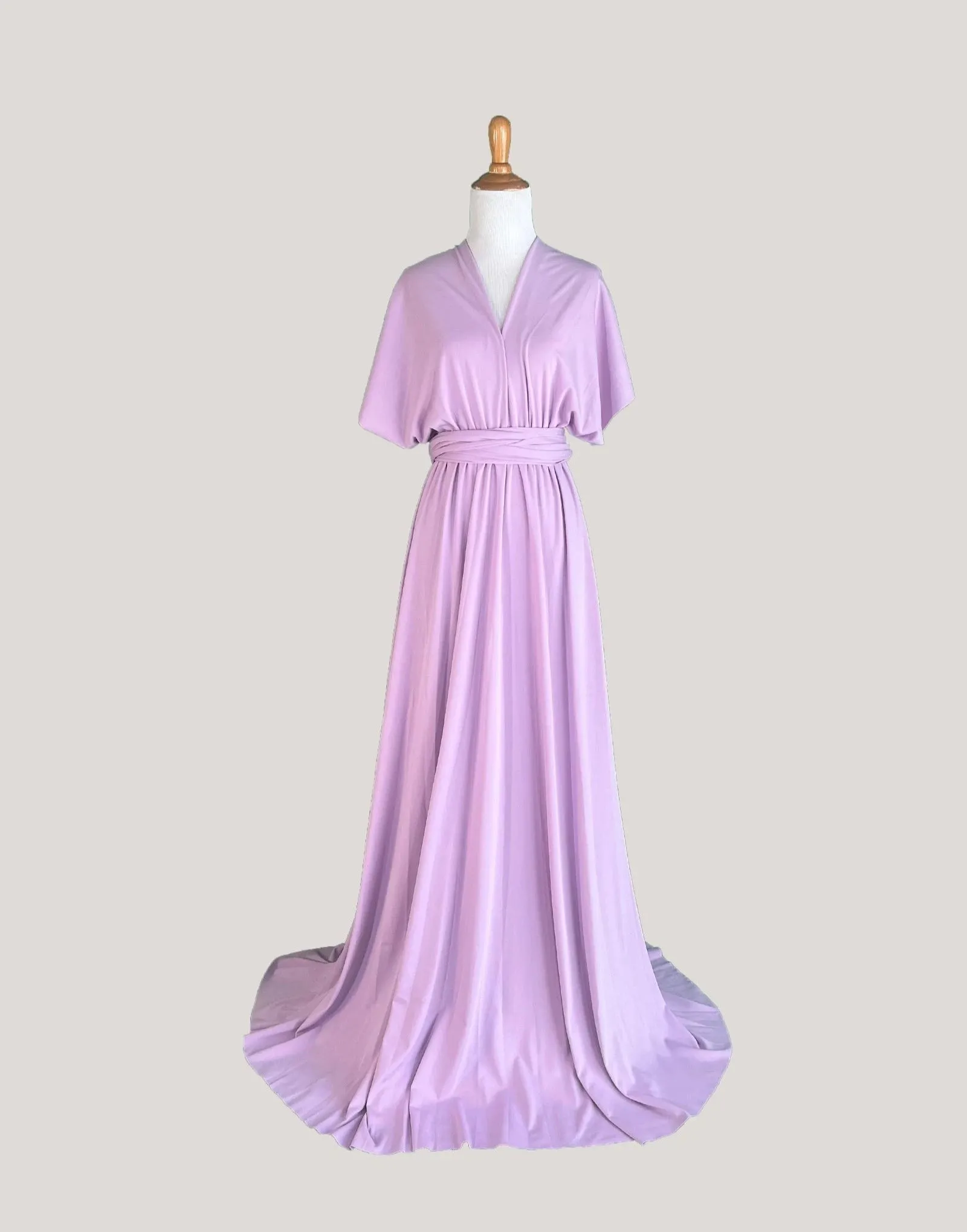 Lavender/Wisteria Infinity Dress/ Wrap Convertible Bridesmaid Dress-S102