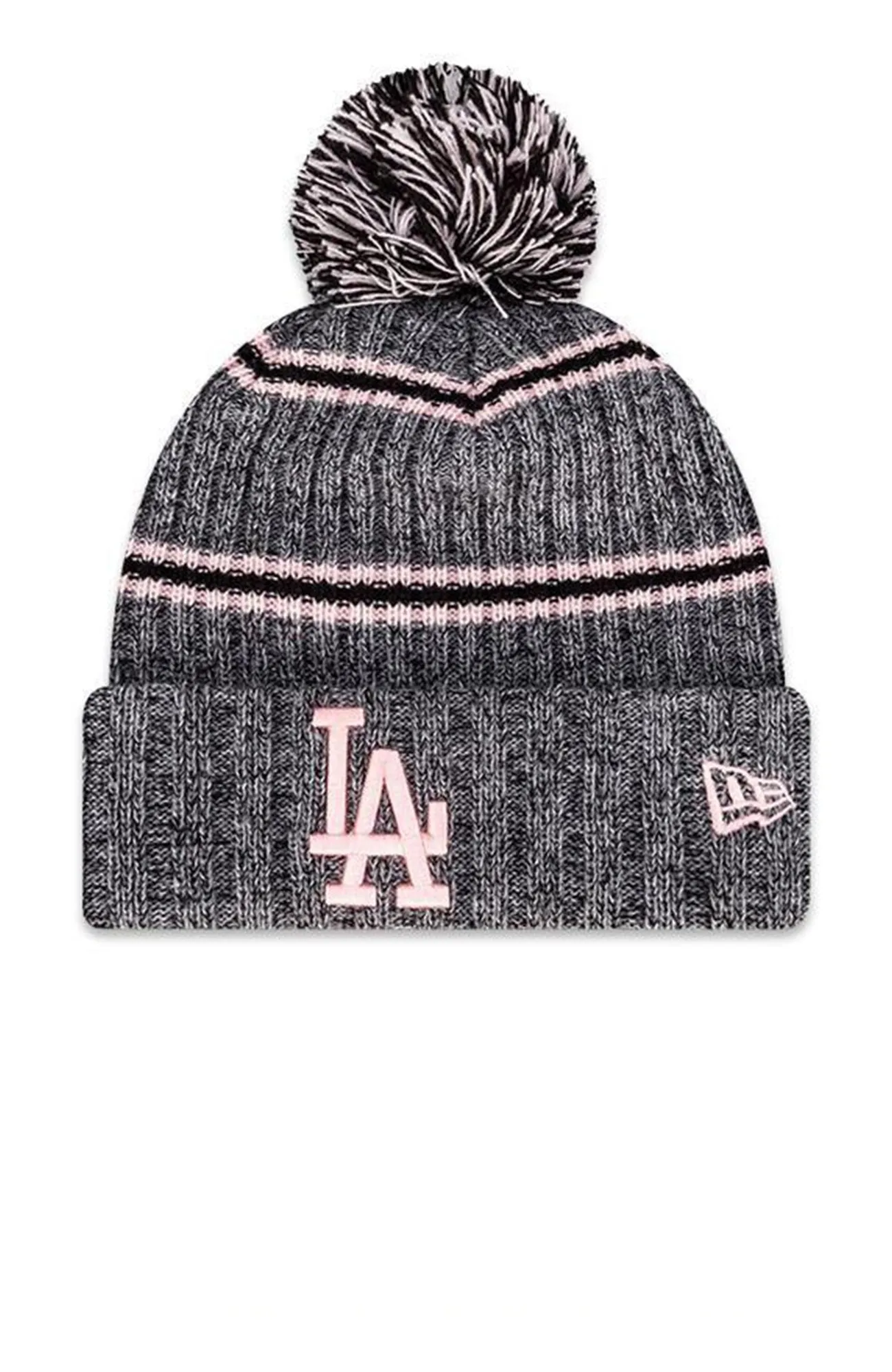 Los Angeles Dodgers Knit Beanie Graphite Pink