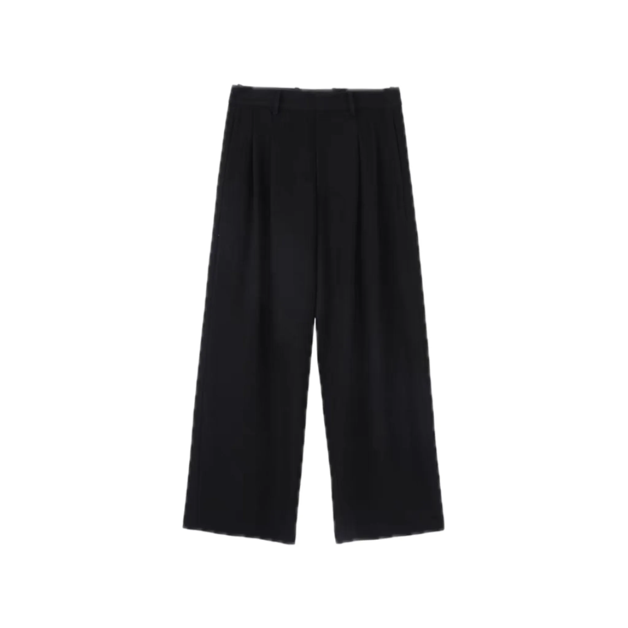 Male Two Pleat Slacks in Black