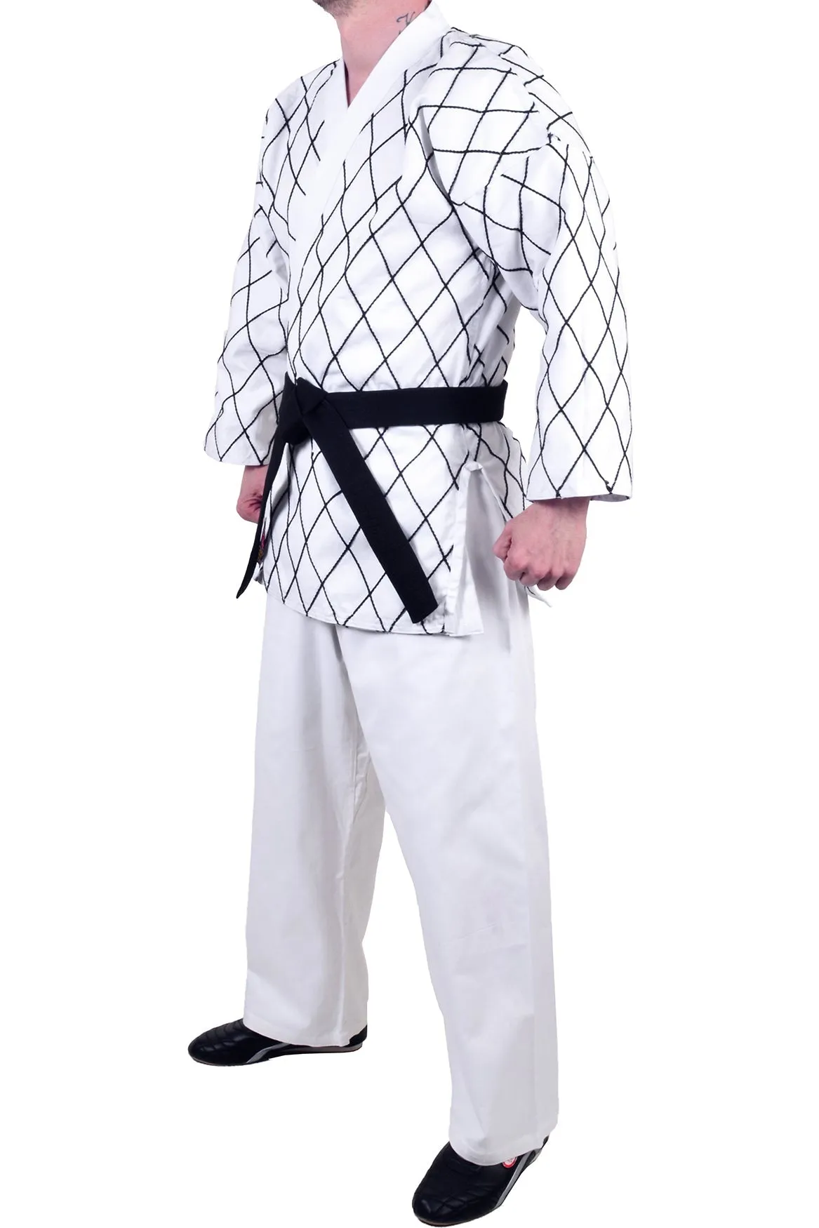 MAR-070 | White Hapkido Uniform w/ Cross Design