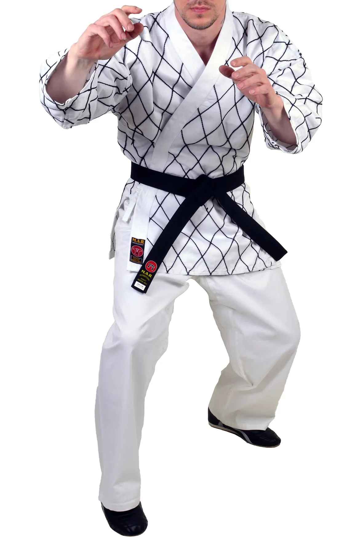 MAR-070 | White Hapkido Uniform w/ Cross Design