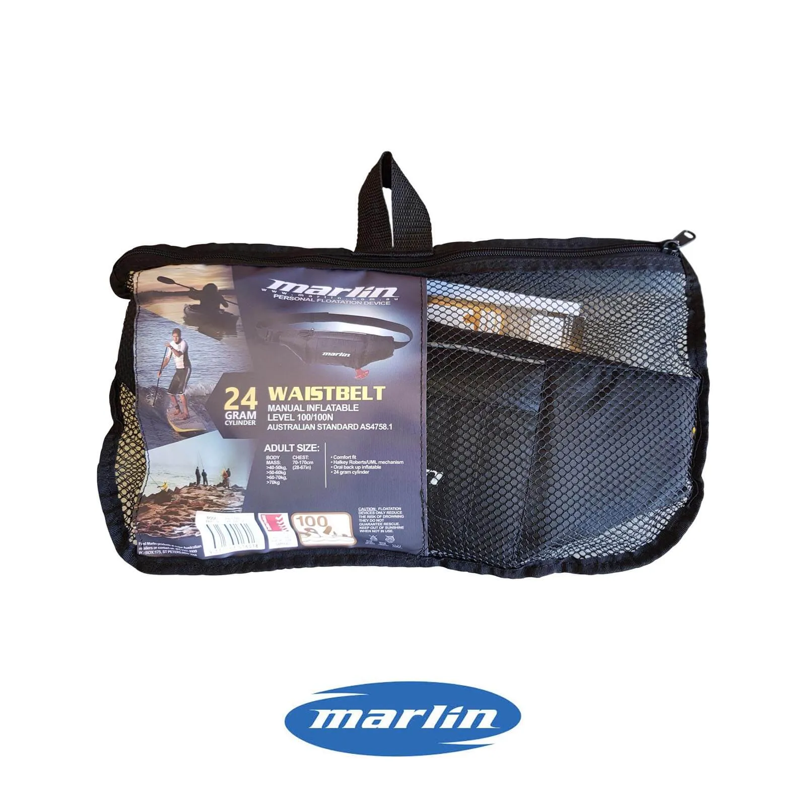 Marlin L100 Manual Inflatable Adult Waistbelt PFD