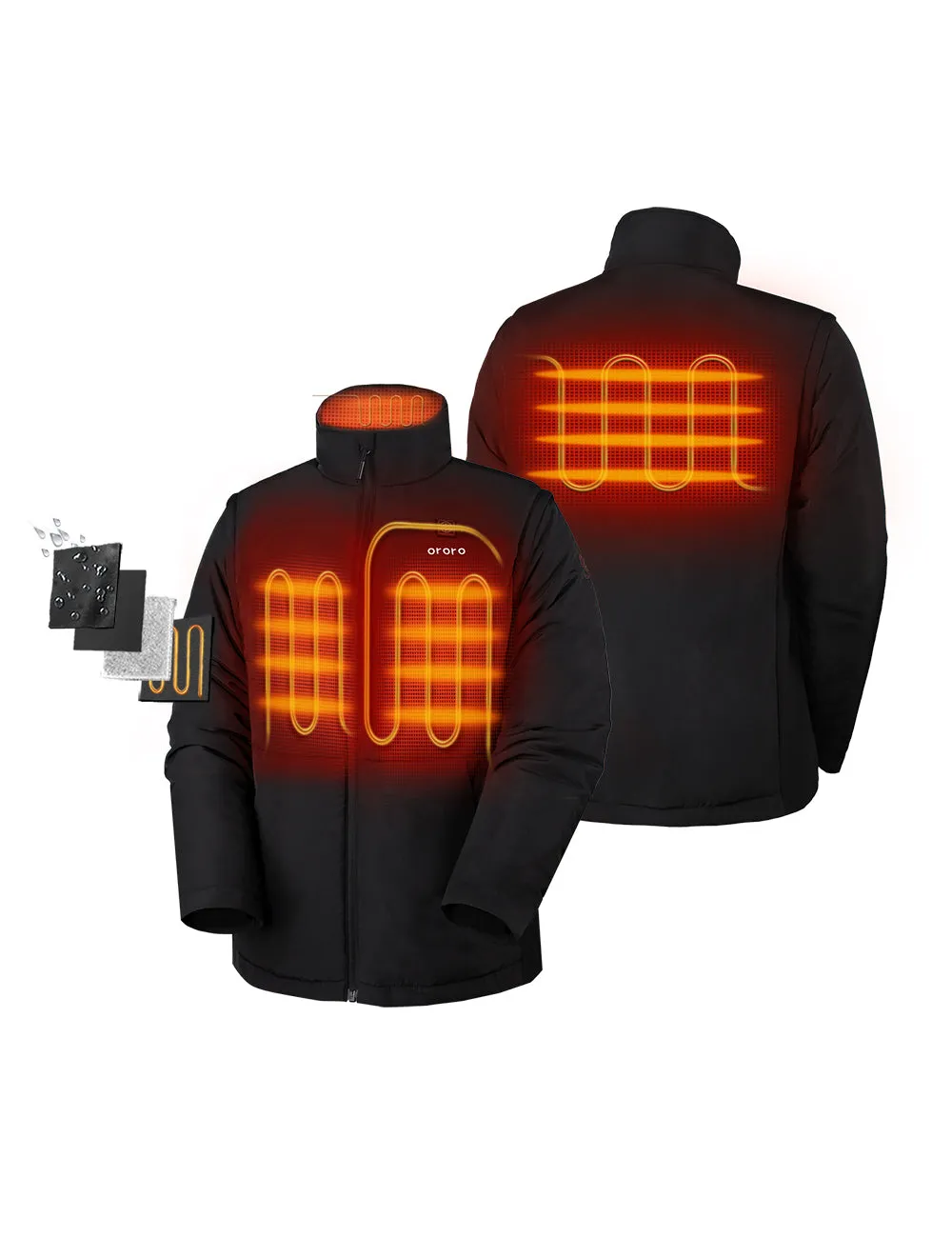 Men's Heated Golf Jacket (with Zip-Off Sleeves)