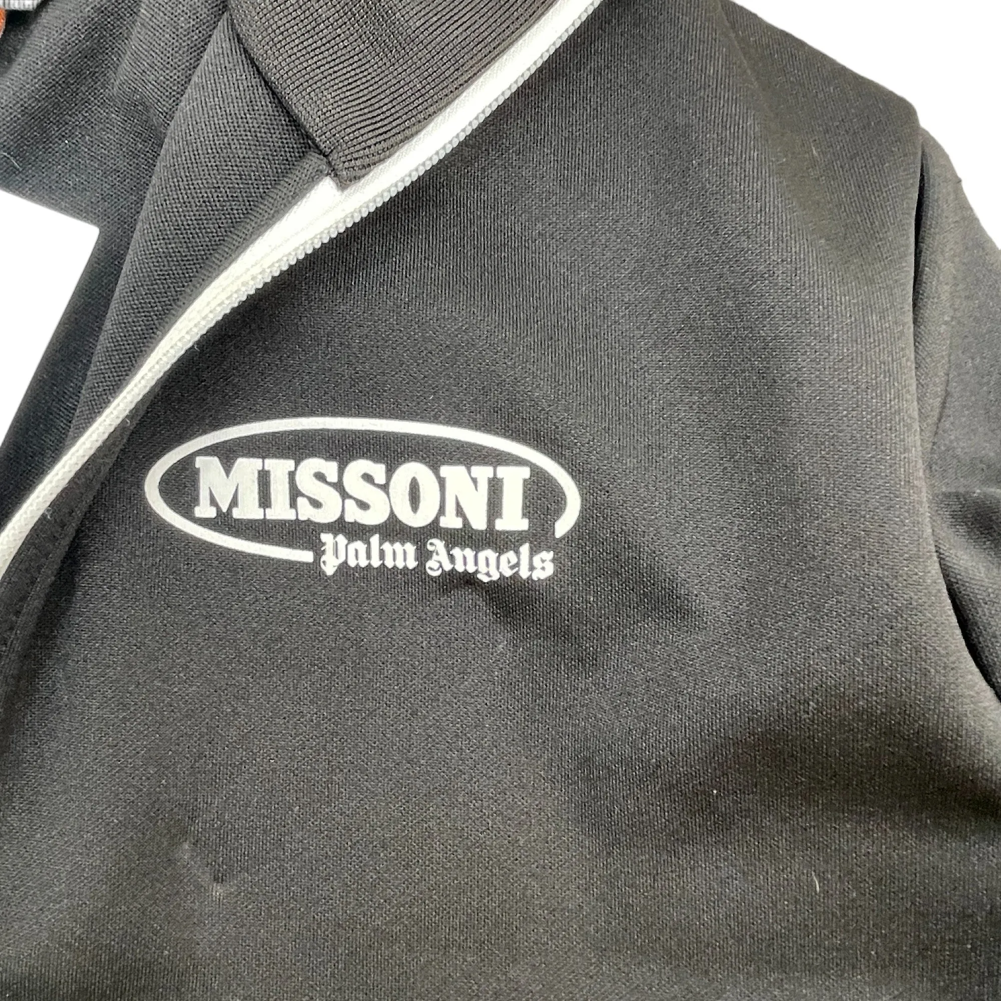 Men's X Missoni Logo Track Jacket Black Size L