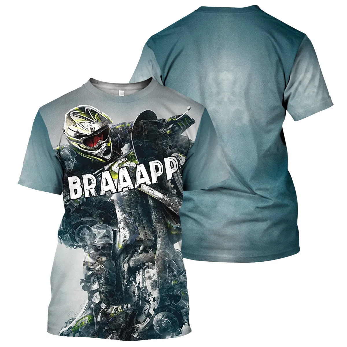 Motocross Braaap 3D All Over Printed Long Sleeve Christmas Shirt