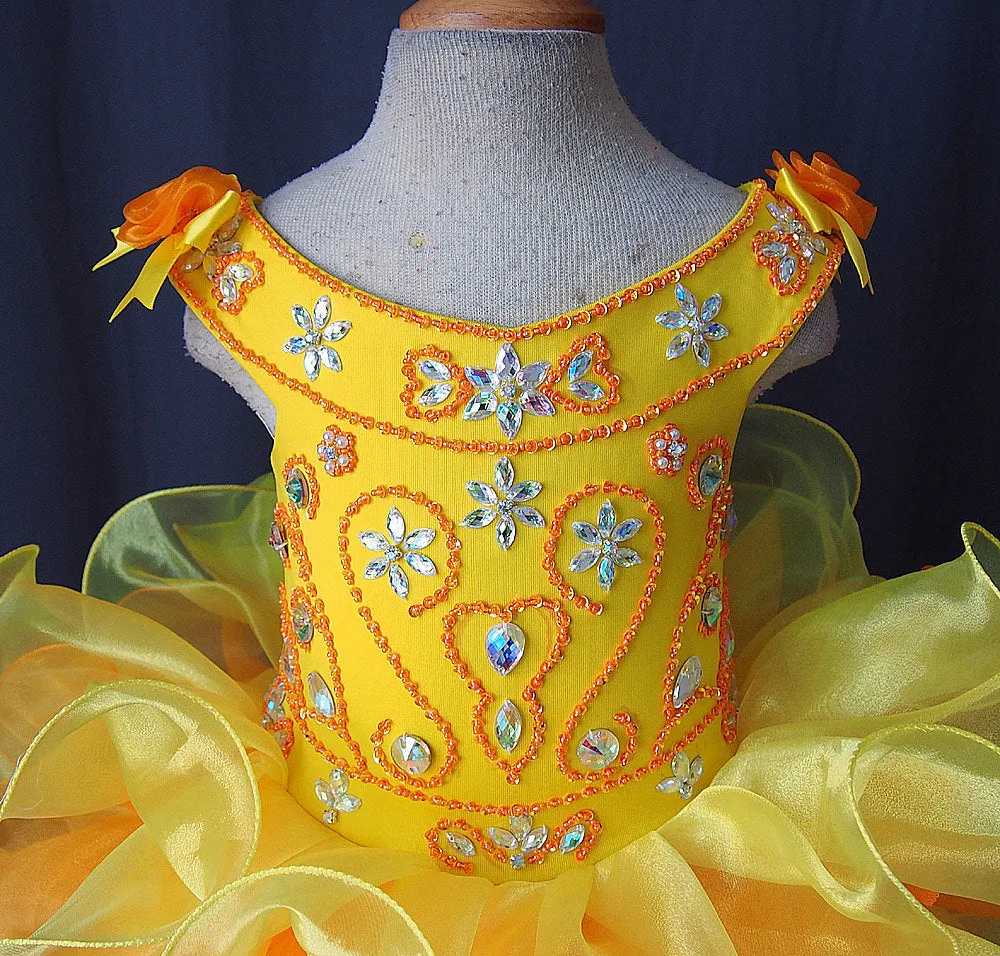 New Born/Infant/toddler/baby/children/kids Girl's Cupcake Pageant Dress