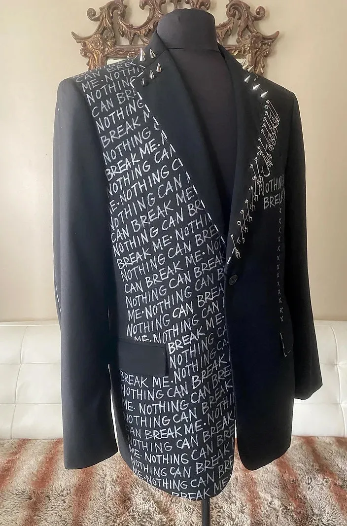 NOTHING CAN BREAK ME, 40R Mens Suit Jacket