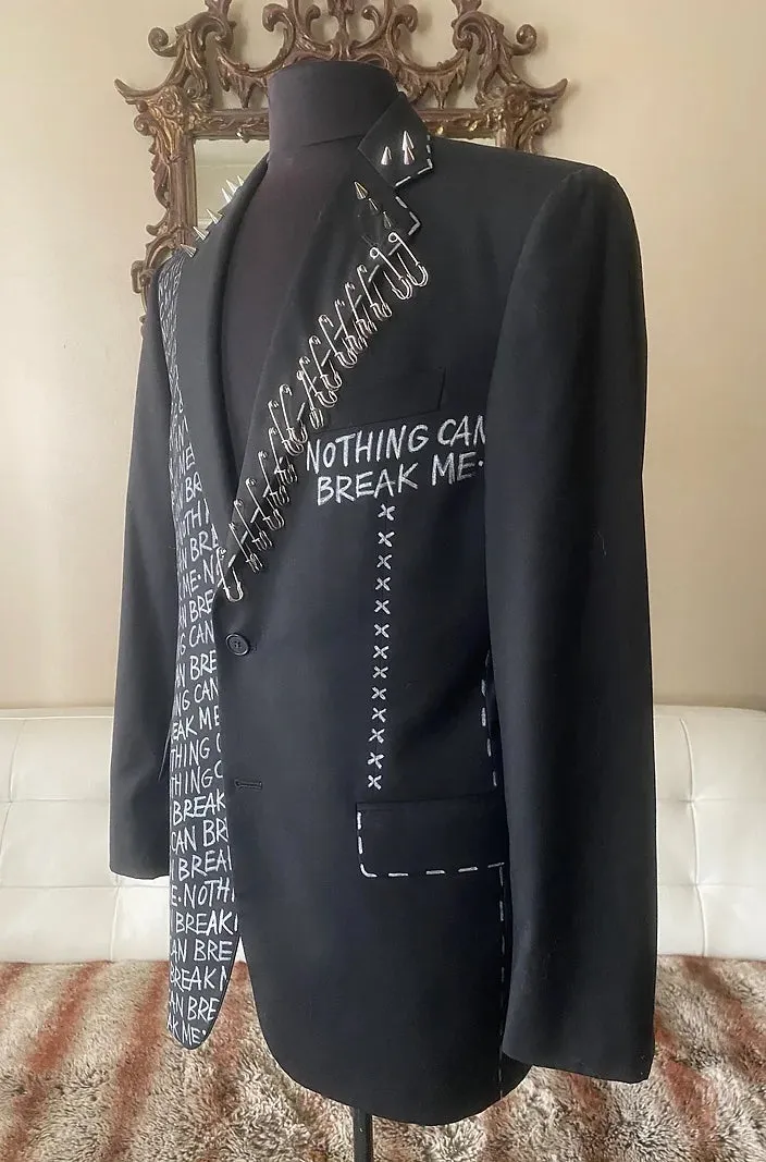 NOTHING CAN BREAK ME, 40R Mens Suit Jacket