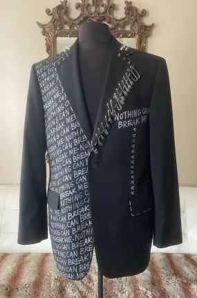 NOTHING CAN BREAK ME, 40R Mens Suit Jacket