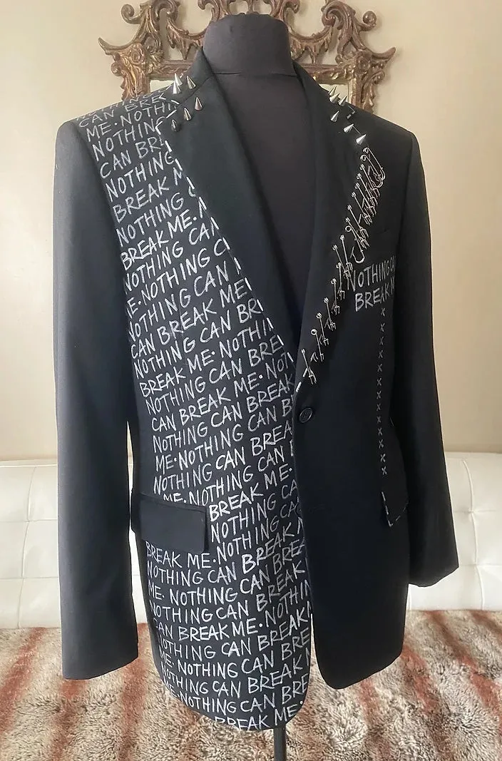 NOTHING CAN BREAK ME, 40R Mens Suit Jacket