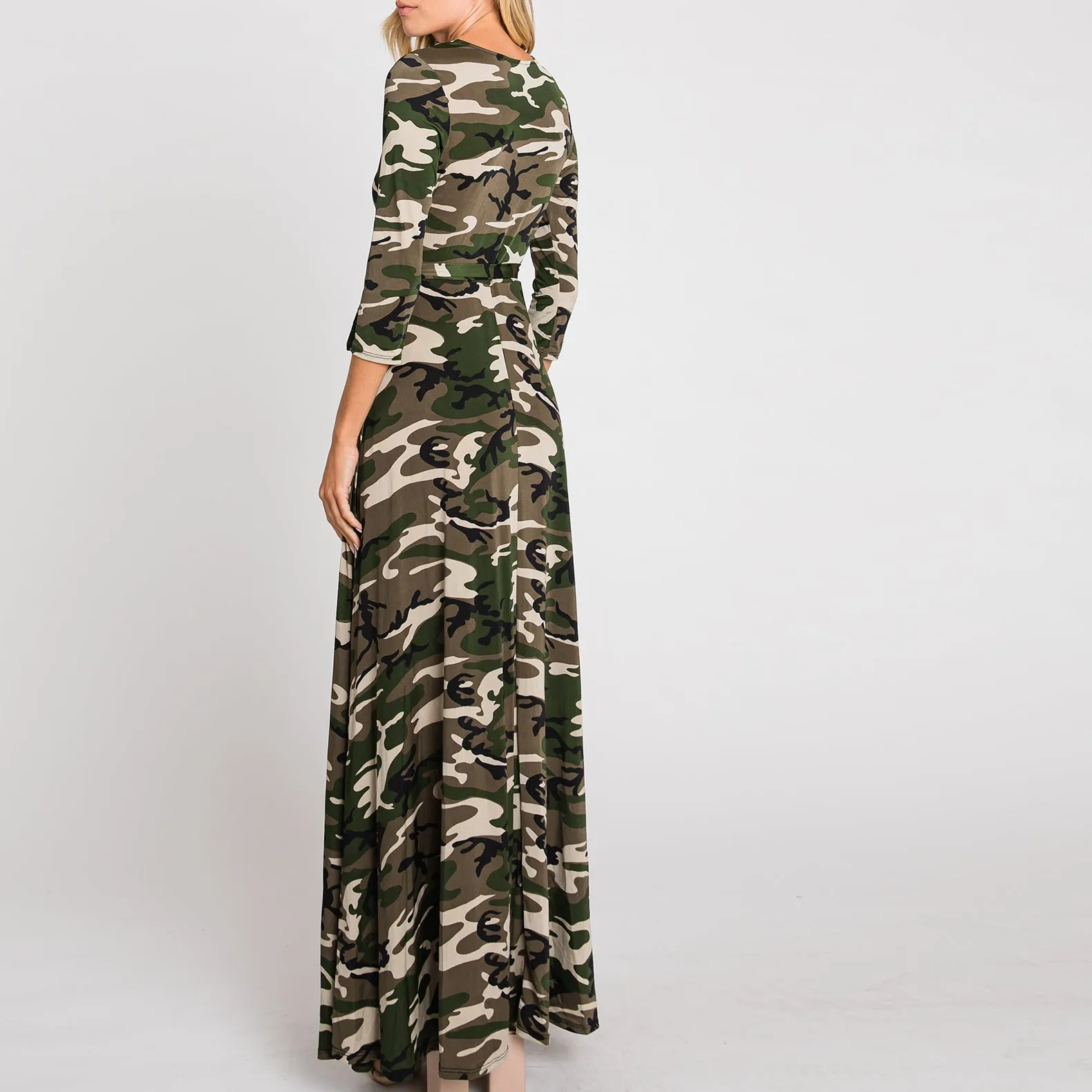 Original Camo Venechia Maxi Wrap Dress