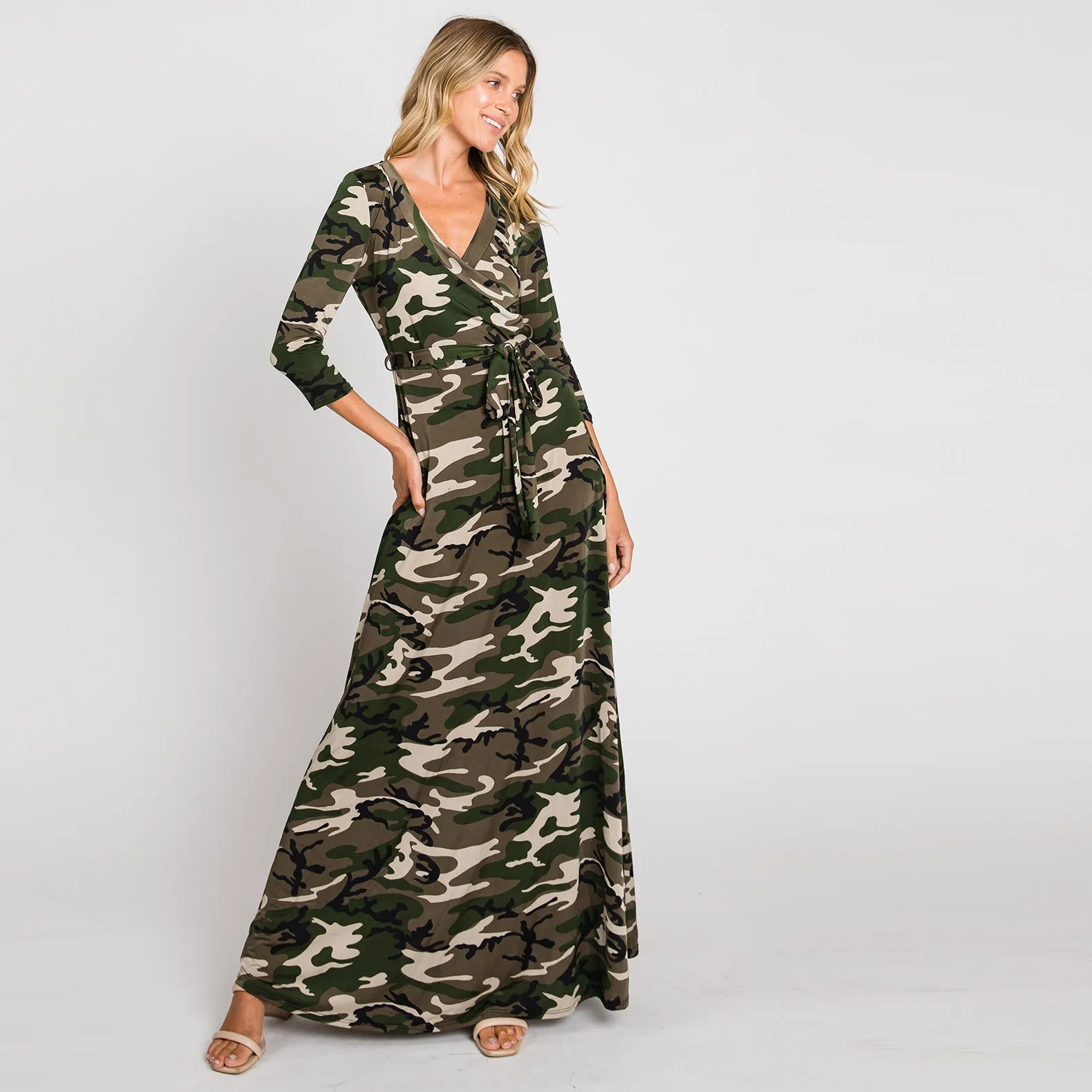 Original Camo Venechia Maxi Wrap Dress