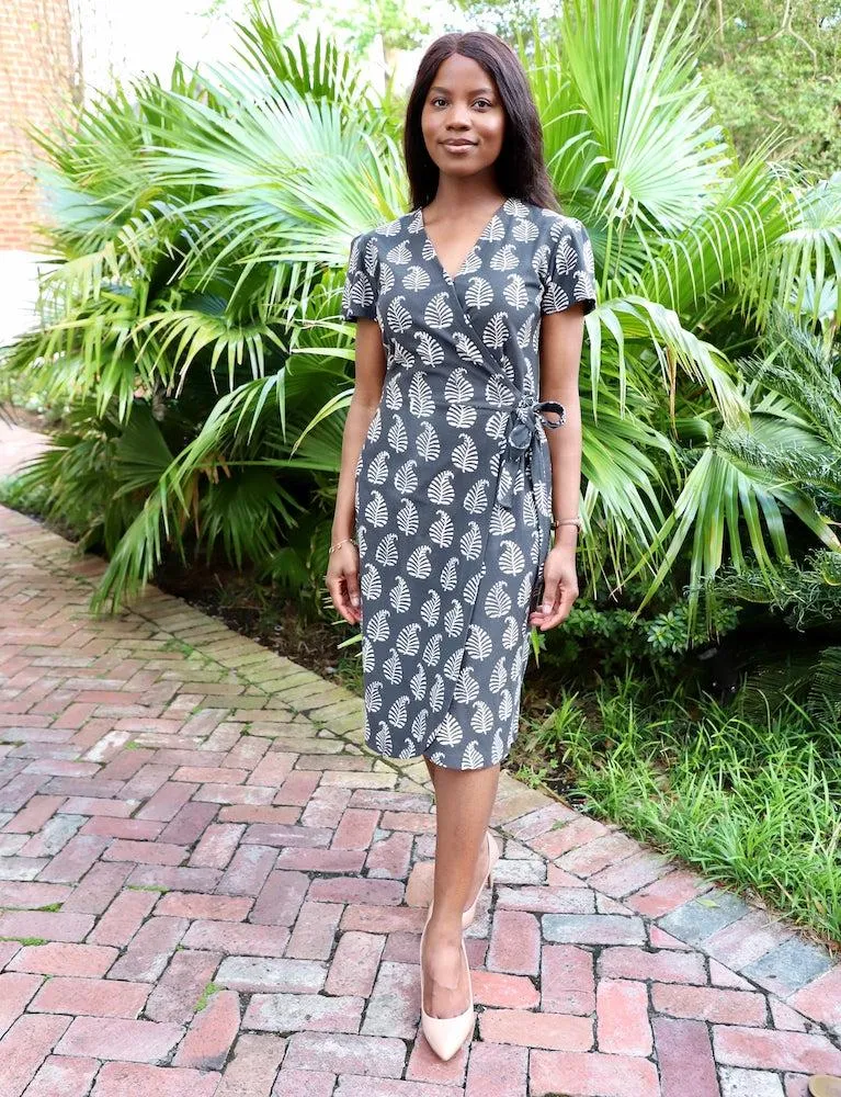 Palm Organic Wrap Dress