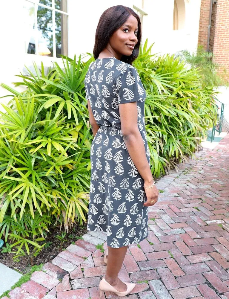 Palm Organic Wrap Dress