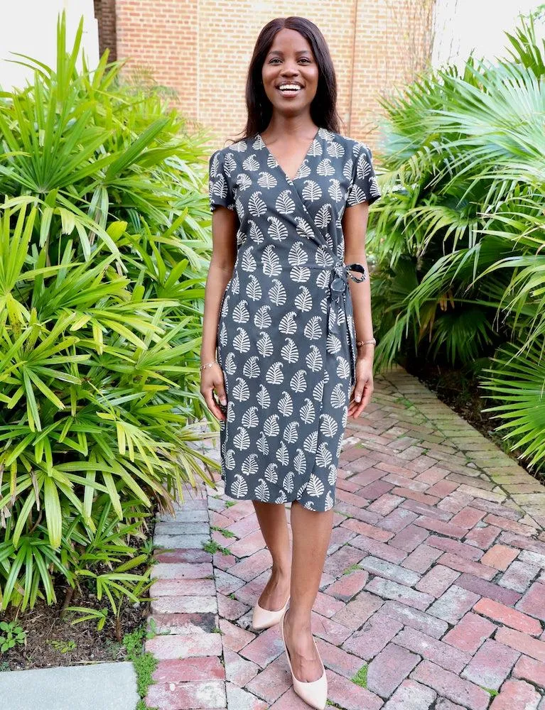 Palm Organic Wrap Dress