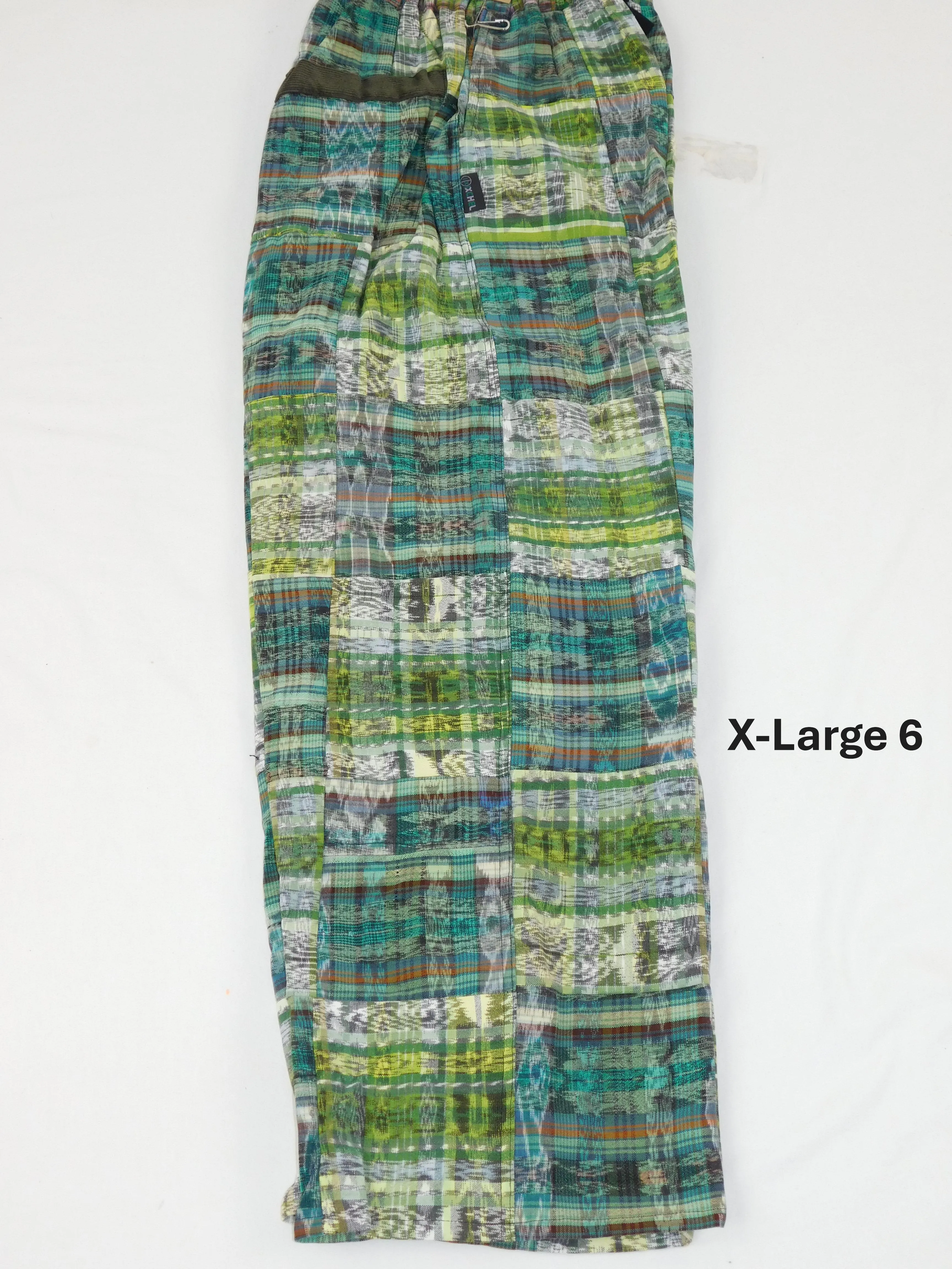 Patchwork Pants in Hand Woven Cotton