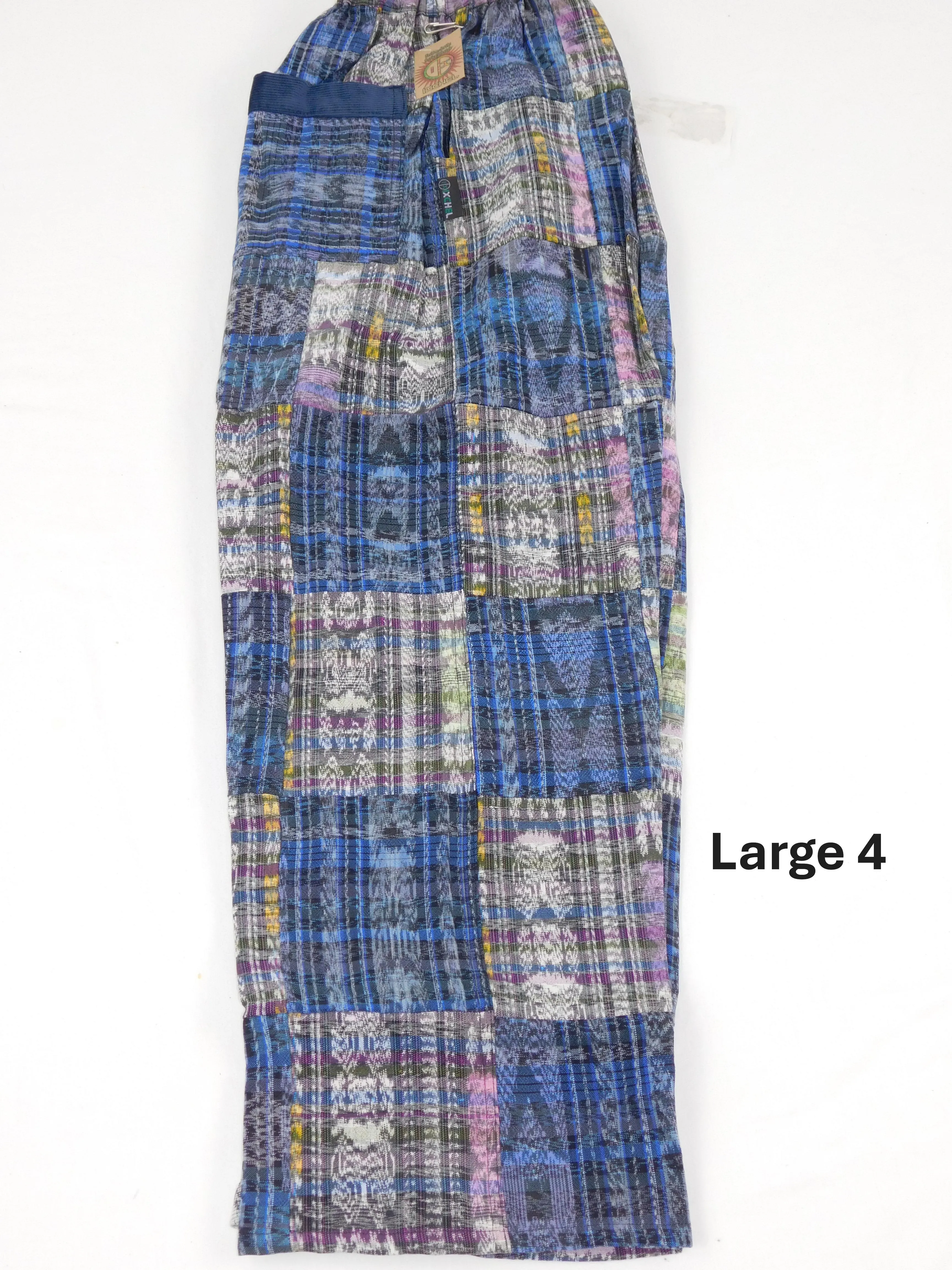 Patchwork Pants in Hand Woven Cotton