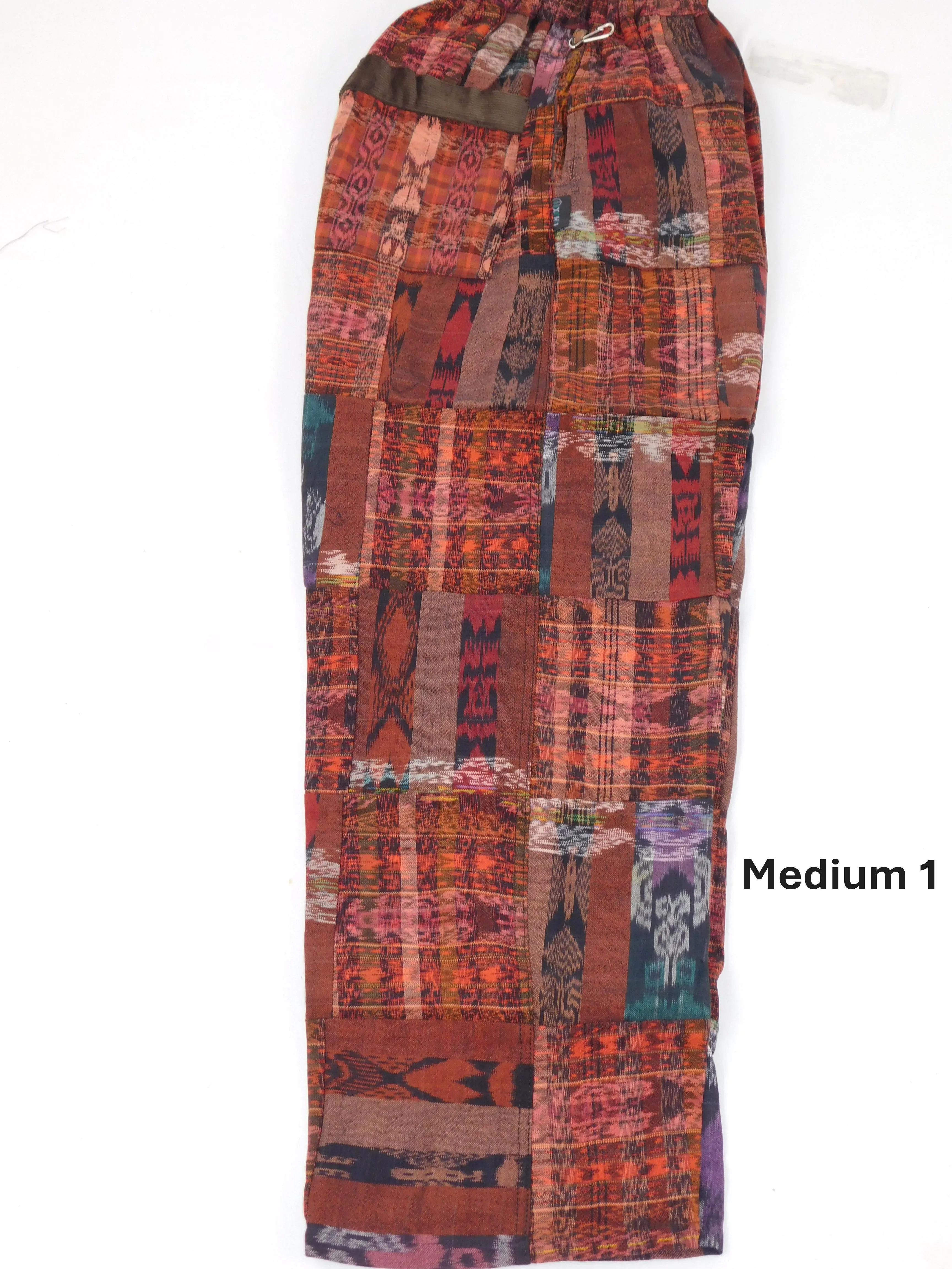 Patchwork Pants in Hand Woven Cotton