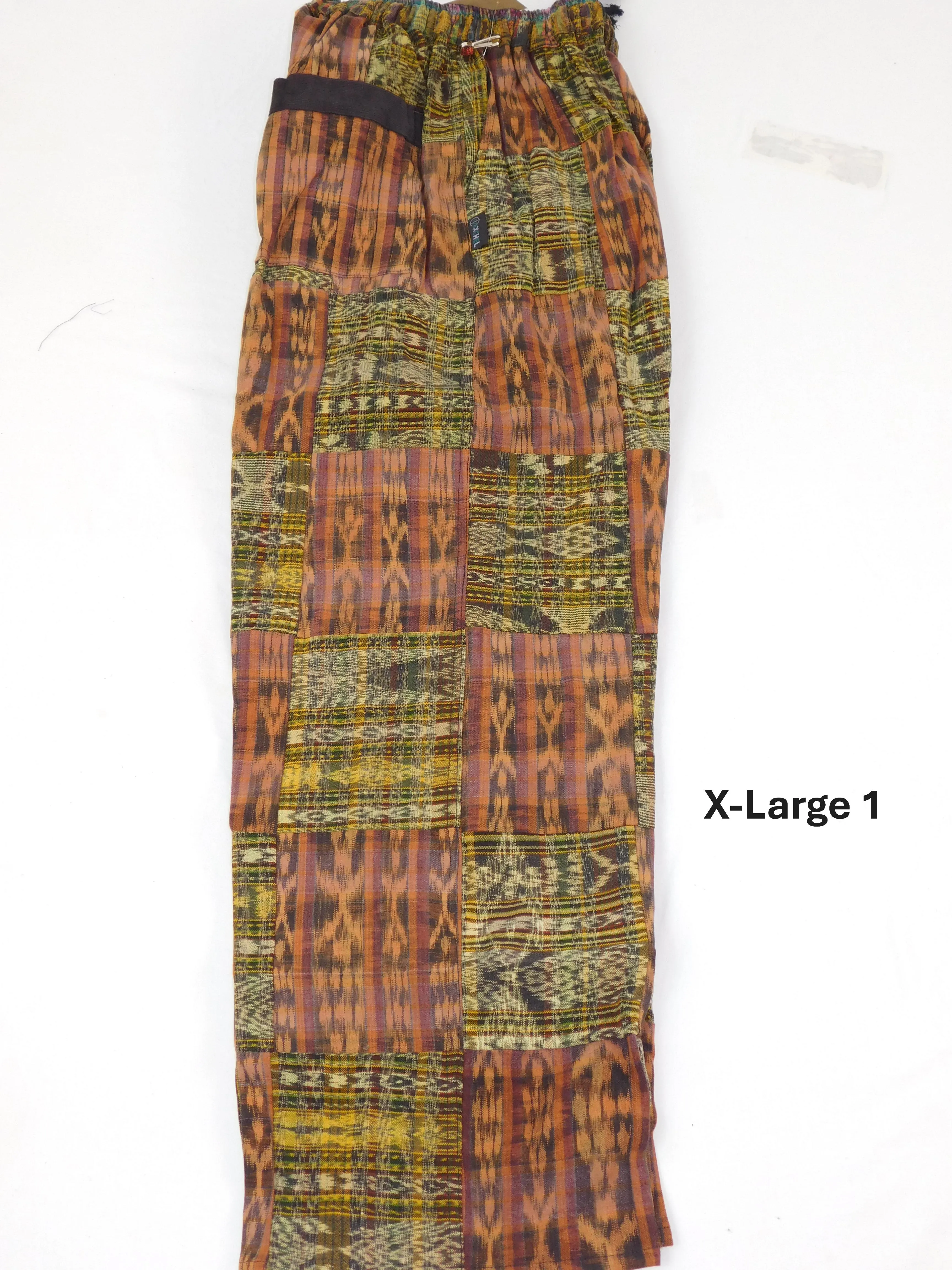 Patchwork Pants in Hand Woven Cotton