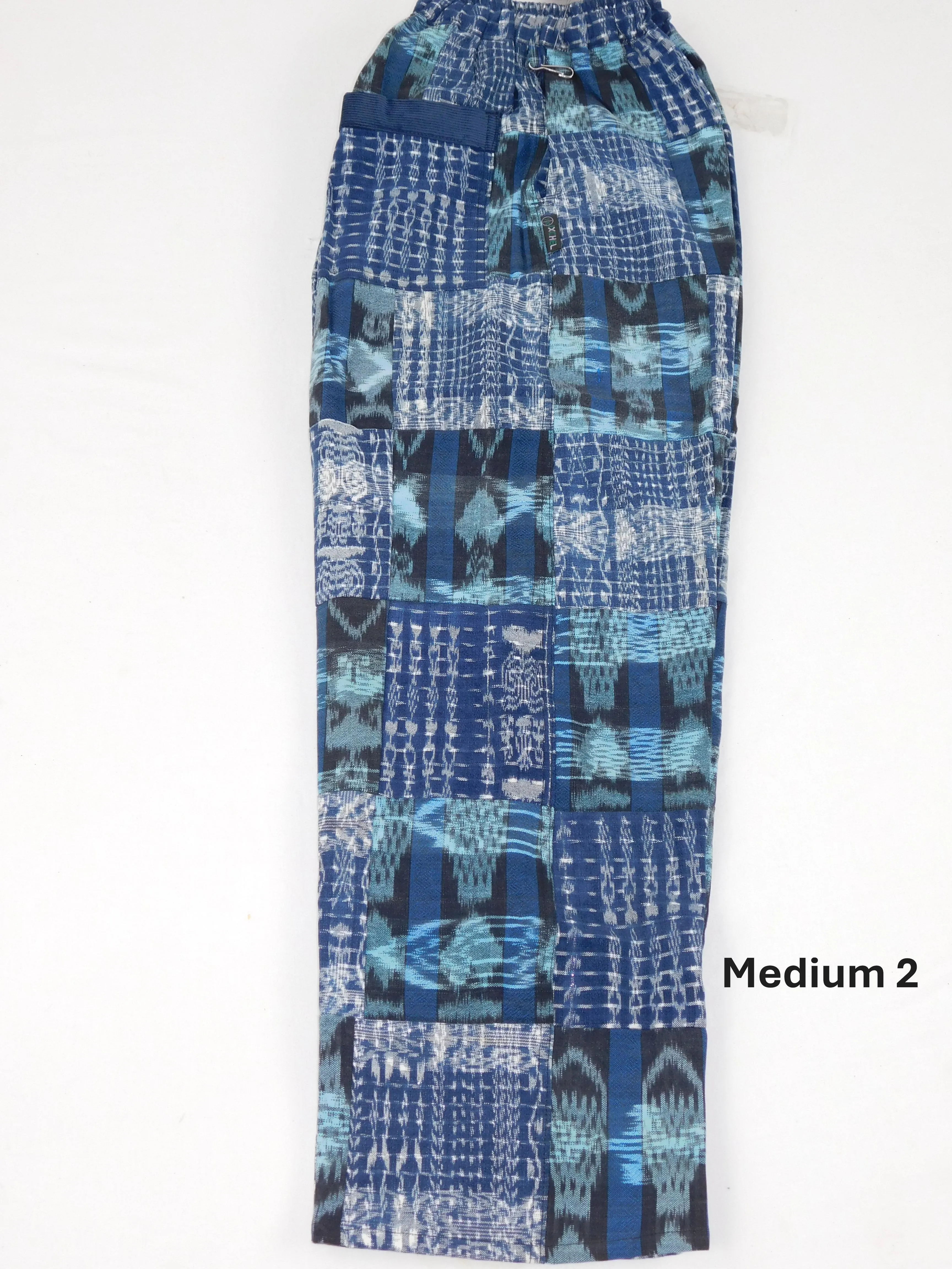 Patchwork Pants in Hand Woven Cotton