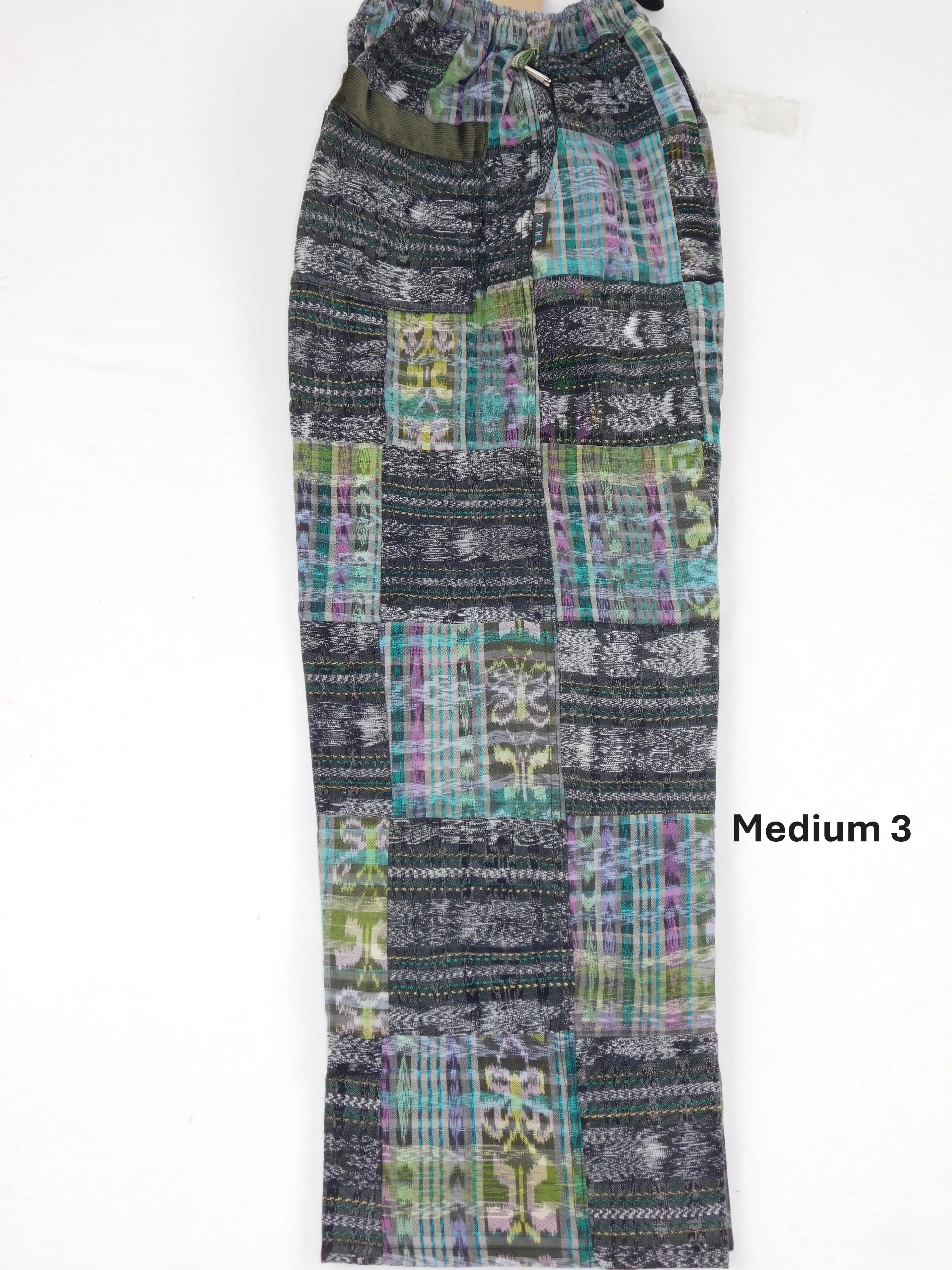 Patchwork Pants in Hand Woven Cotton