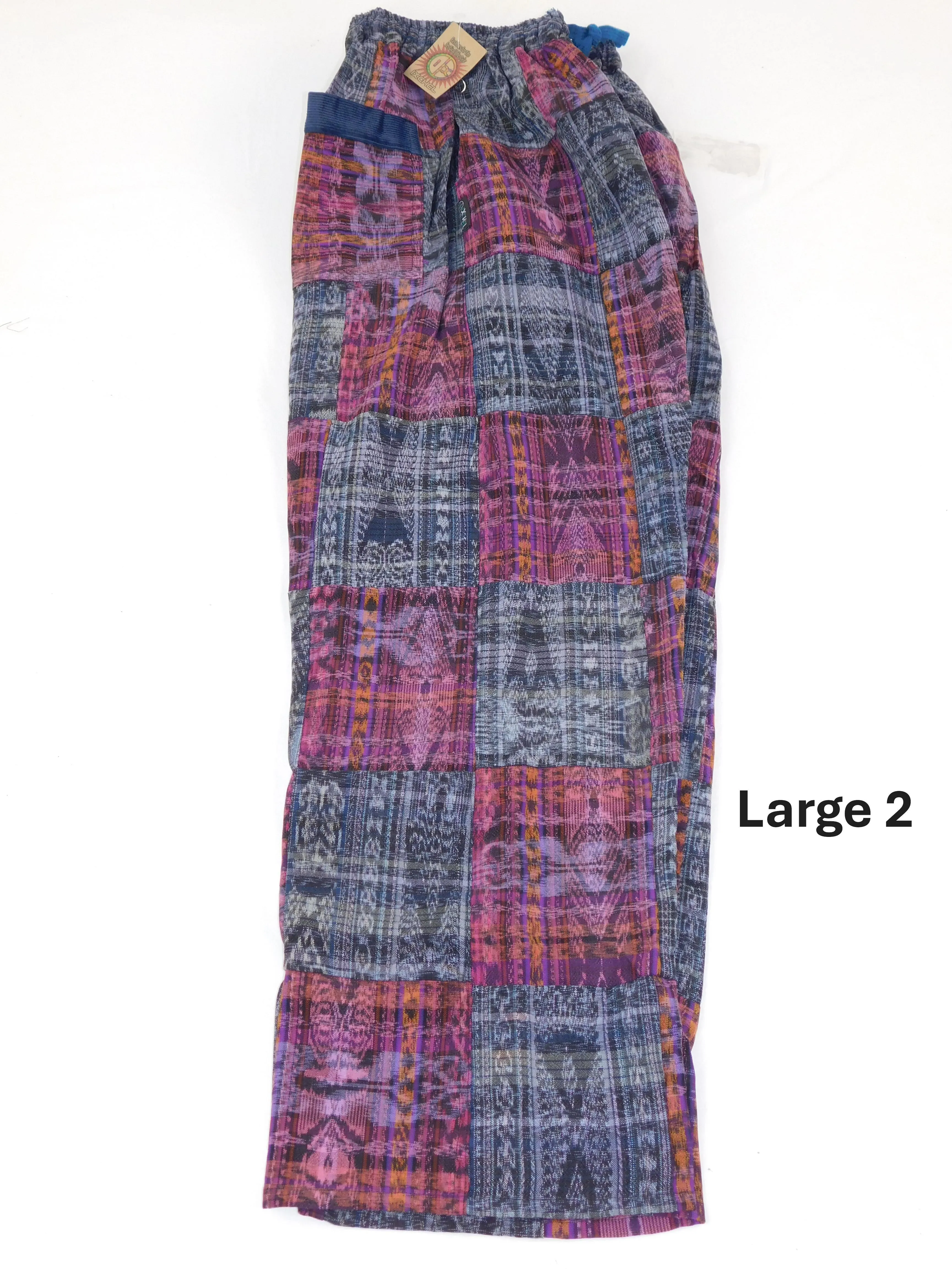 Patchwork Pants in Hand Woven Cotton