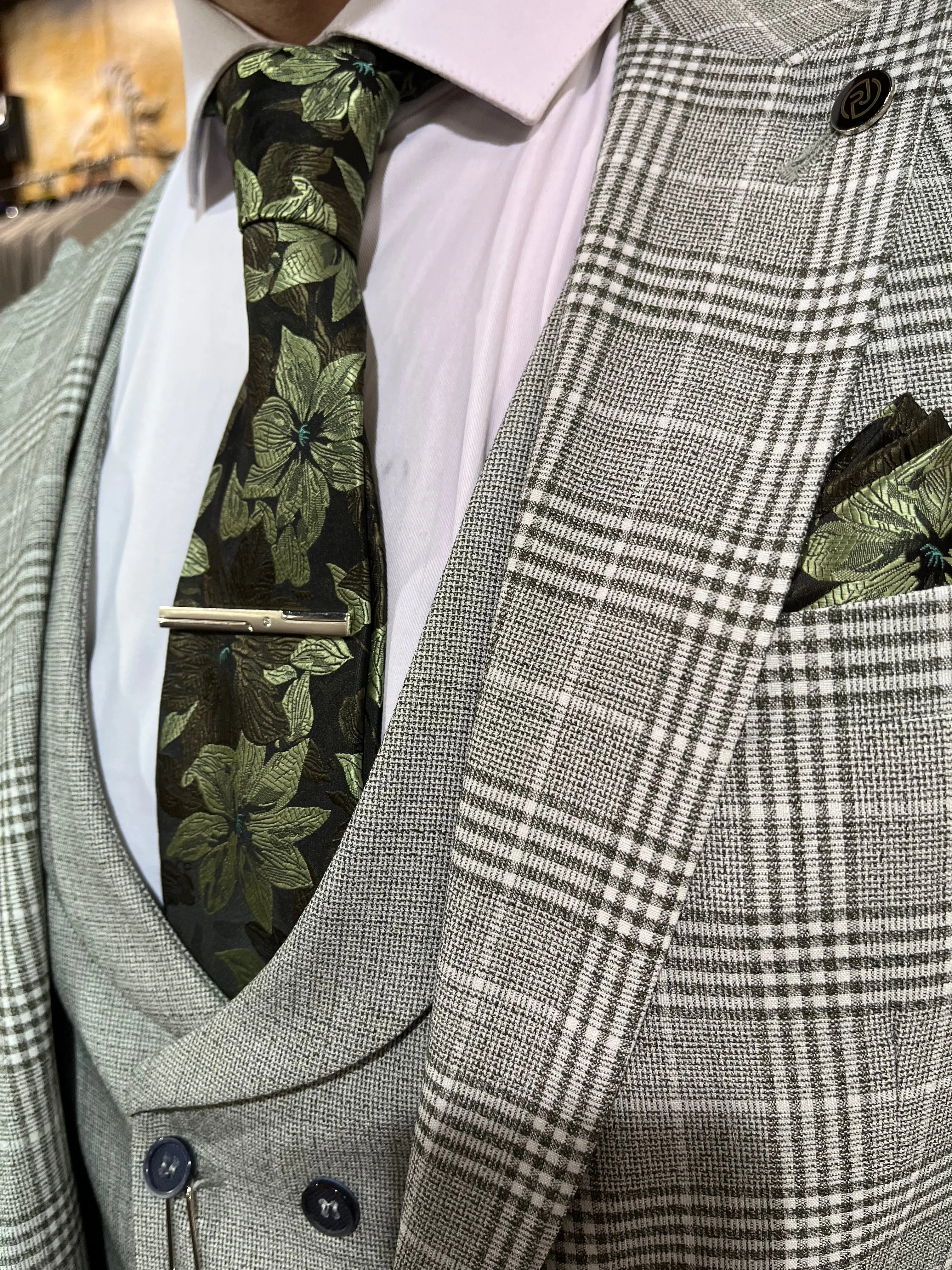 Picasso - Sage Green 3 Piece Suit