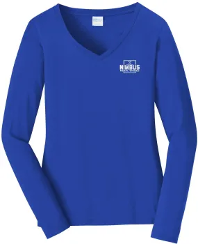 Port & Company Ladies Long Sleeve Fan Favorite V-Neck Tee