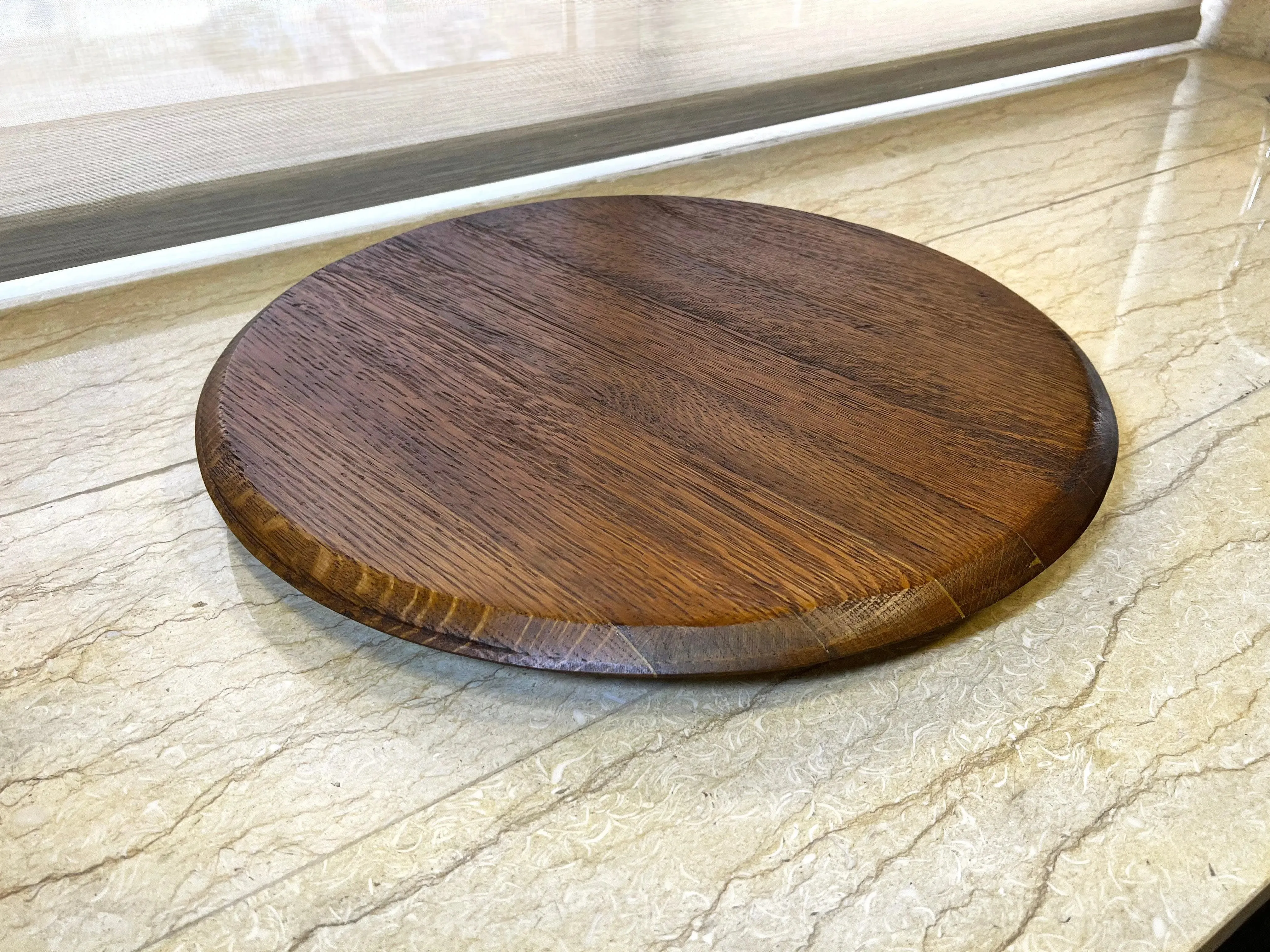 Rotating Wine Barrel Lazy Susan