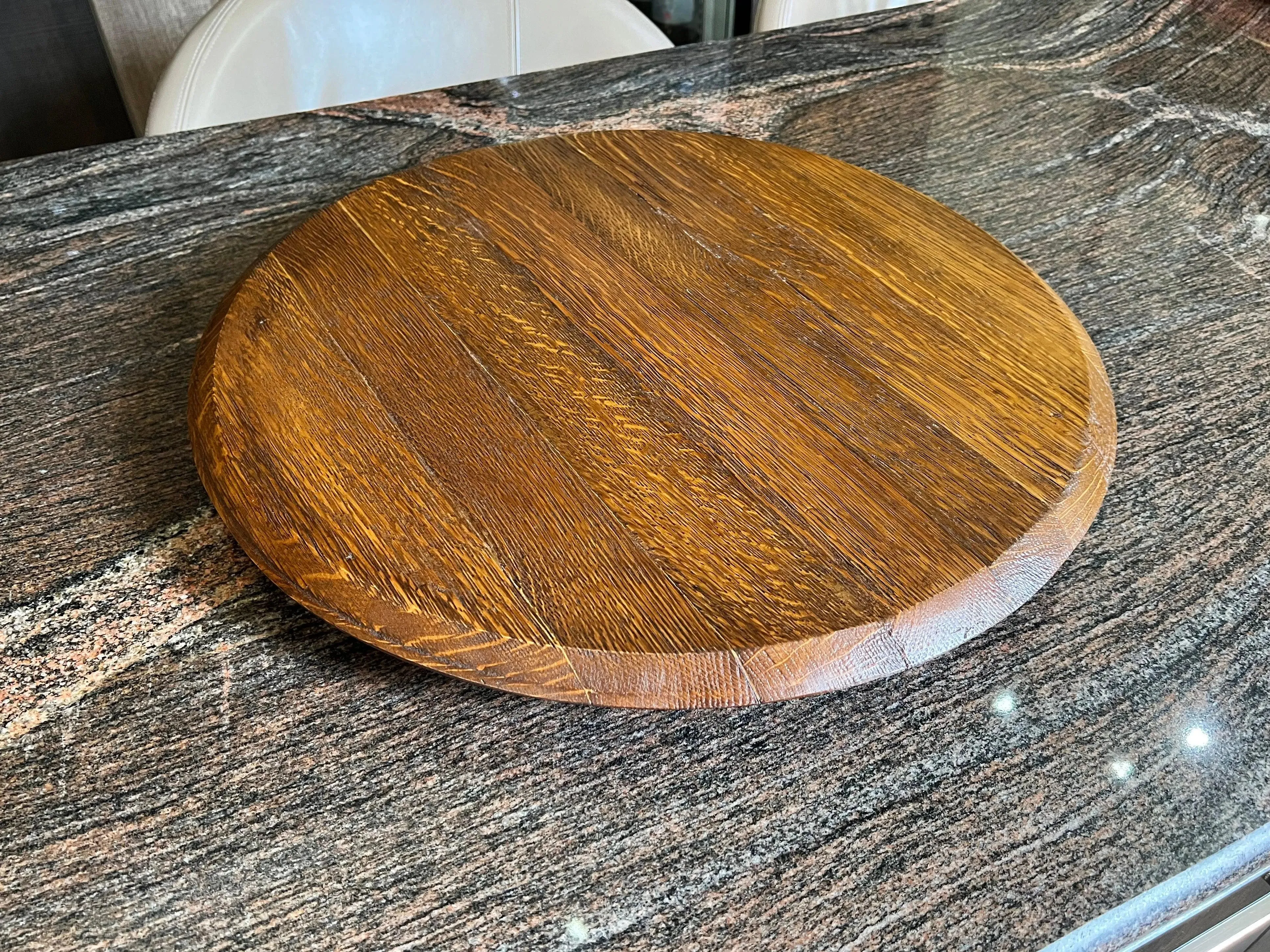 Rotating Wine Barrel Lazy Susan