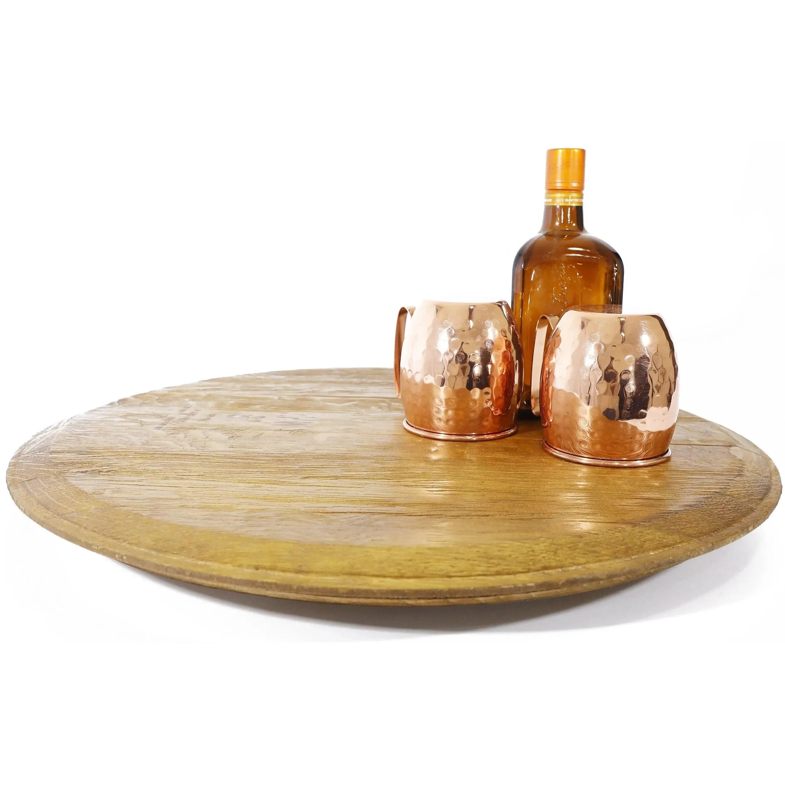 Rotating Wine Barrel Lazy Susan