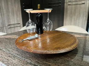 Rotating Wine Barrel Lazy Susan