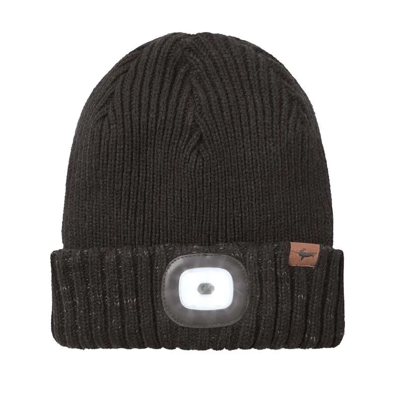 SealSkinz Heydon Waterproof LED Roll Cuff Beanie - Black