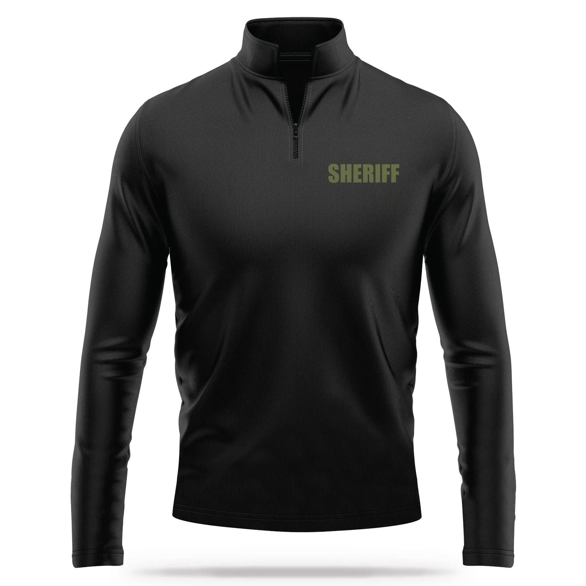 [SHERIFF] Performance Quarter Zip [BLK/GRN]