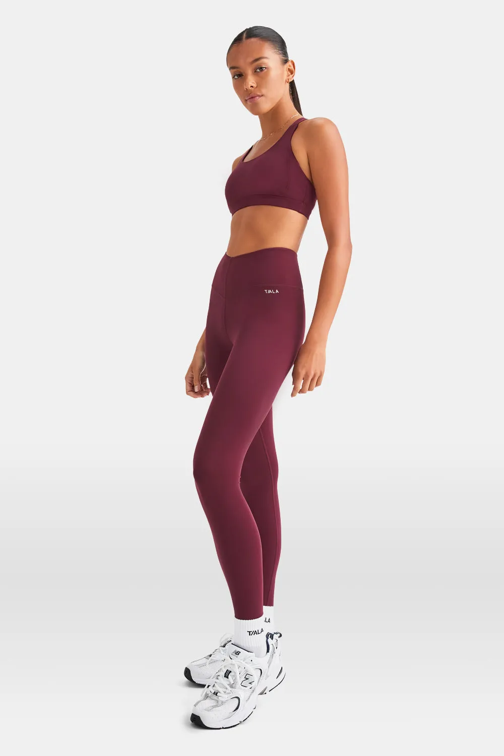 SKINLUXE TANK SPORTS BRA - BURGUNDY