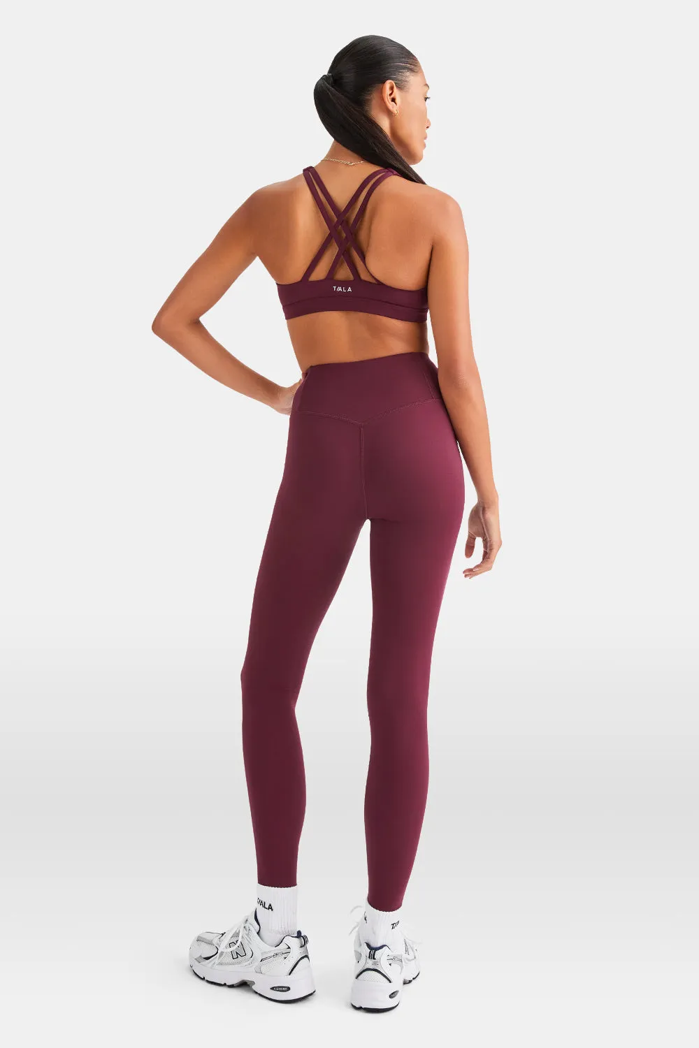 SKINLUXE TANK SPORTS BRA - BURGUNDY