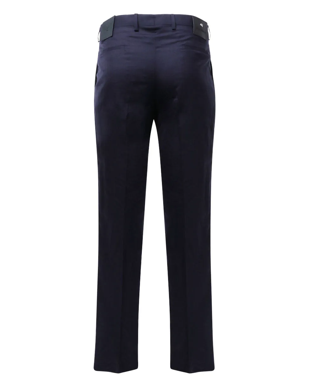 Solid Navy Flatfront Chino Pant