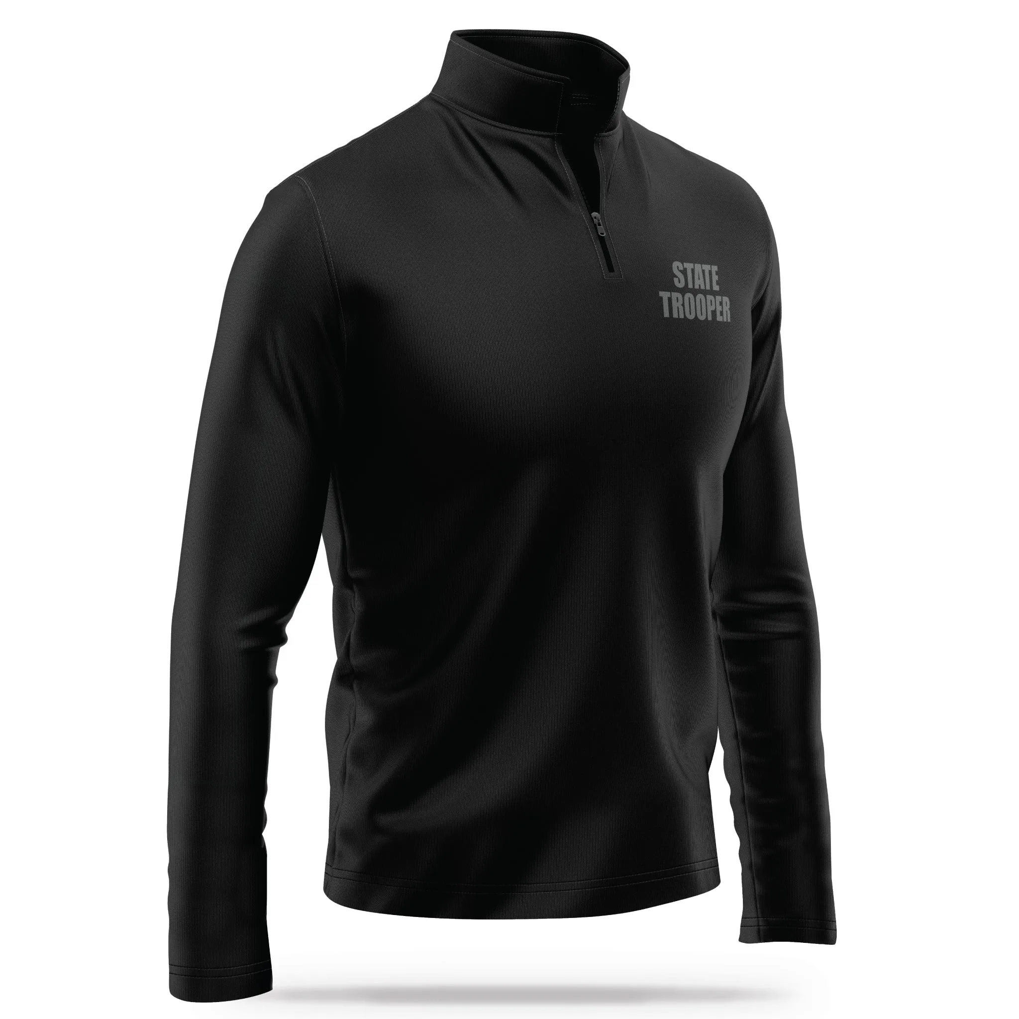 [STATE TROOPER] Performance Quarter Zip [BLK/GRY]