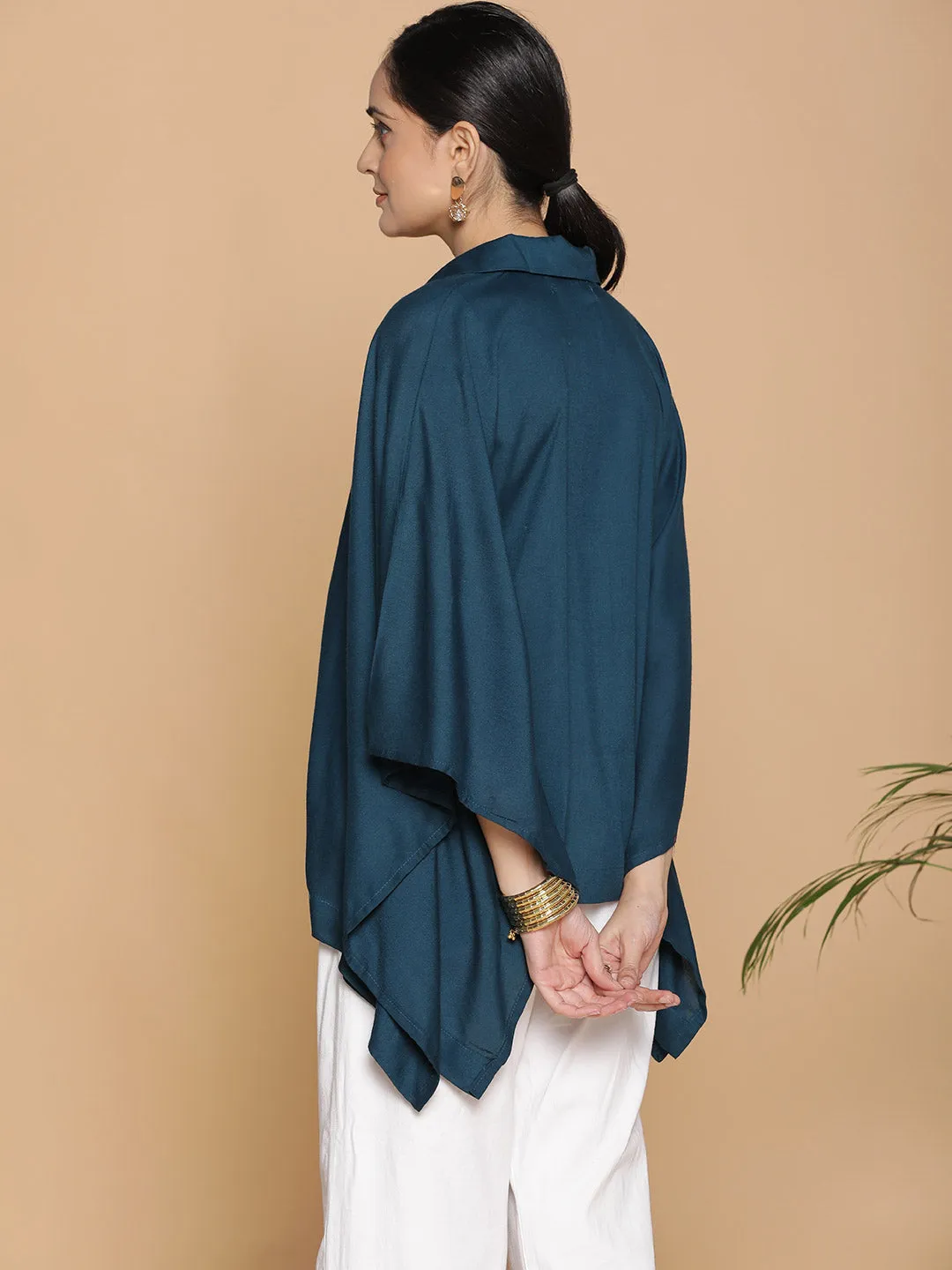 Teal Kaftan Top - Elegantly Lady