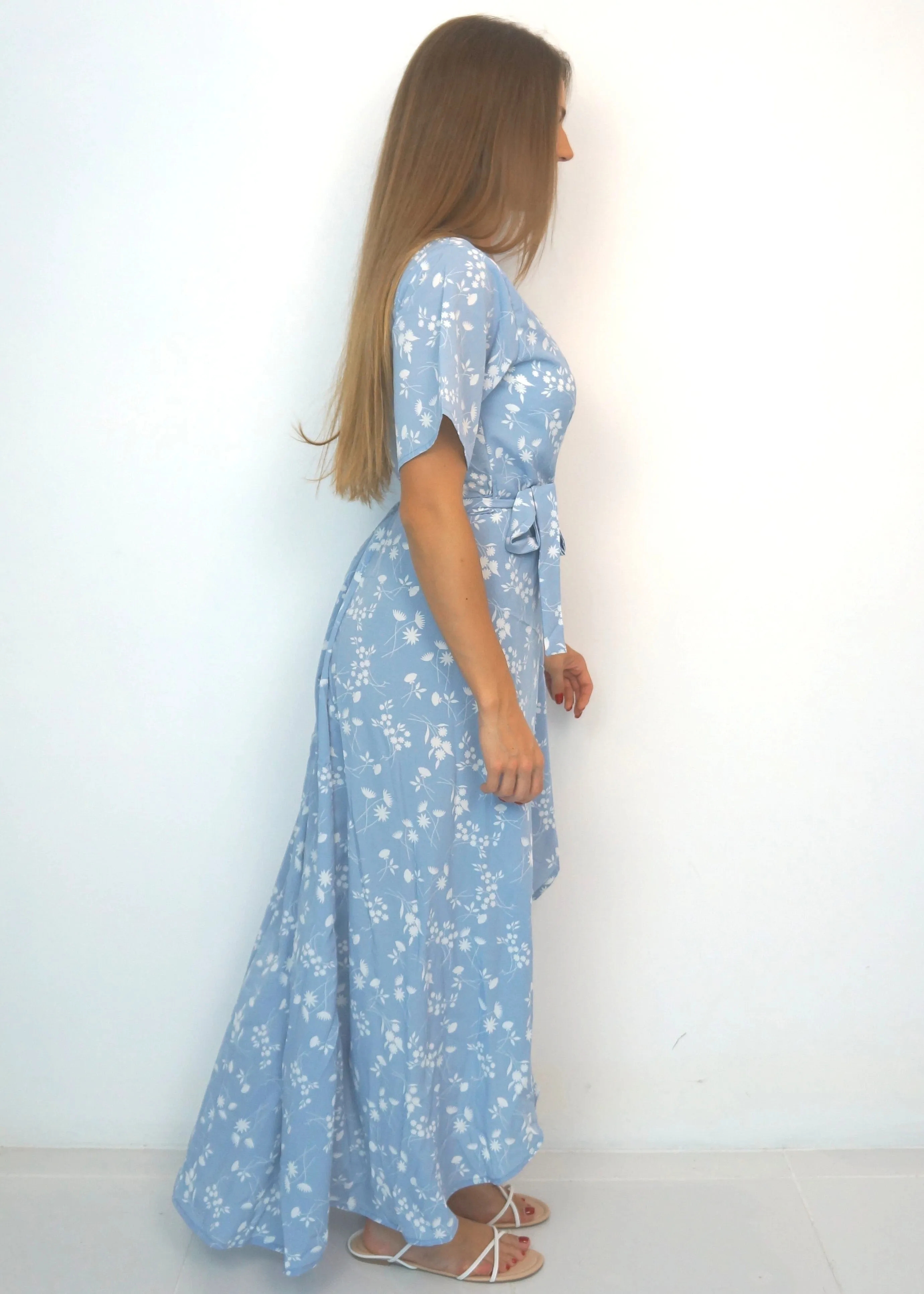 The Maxi Wrap Dress - Blue Sky Thinking