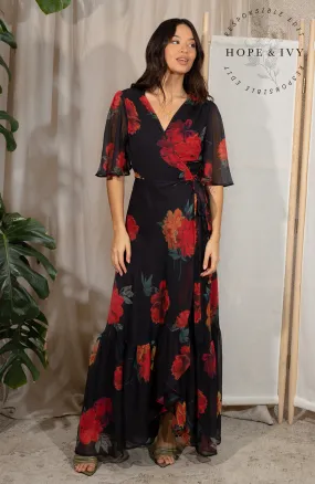 THE PRITI MAXI WRAP DRESS