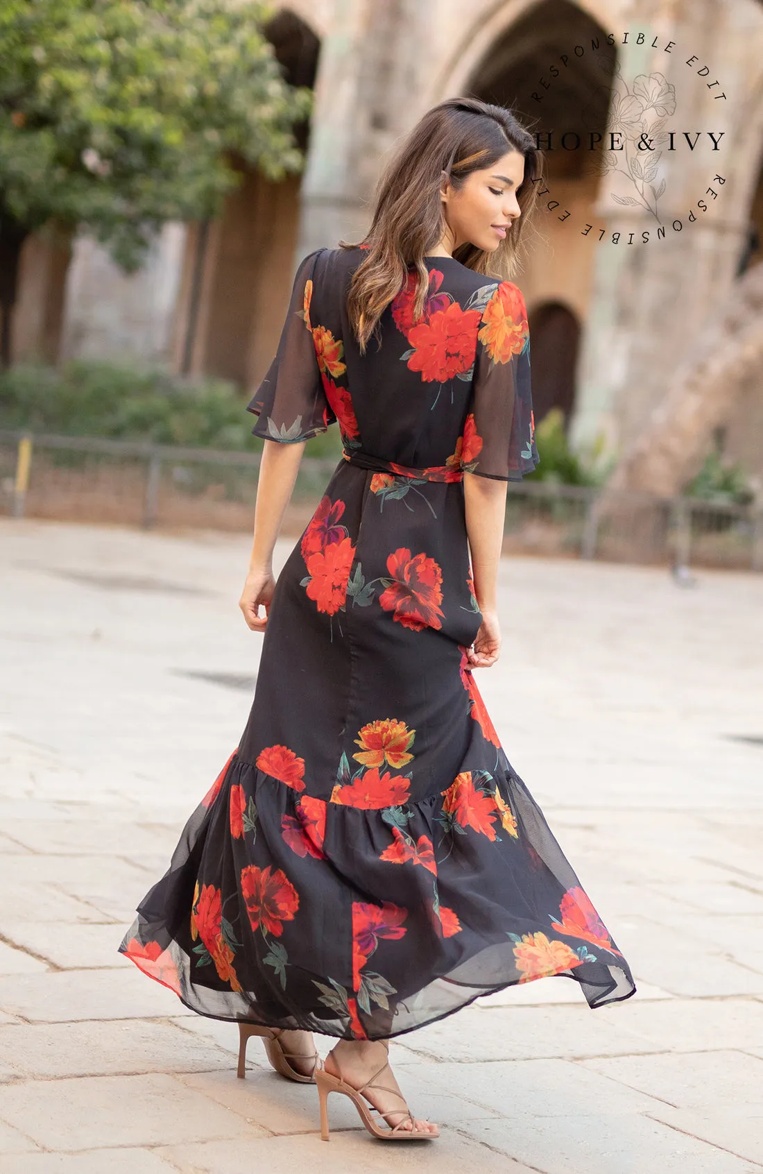 THE PRITI MAXI WRAP DRESS