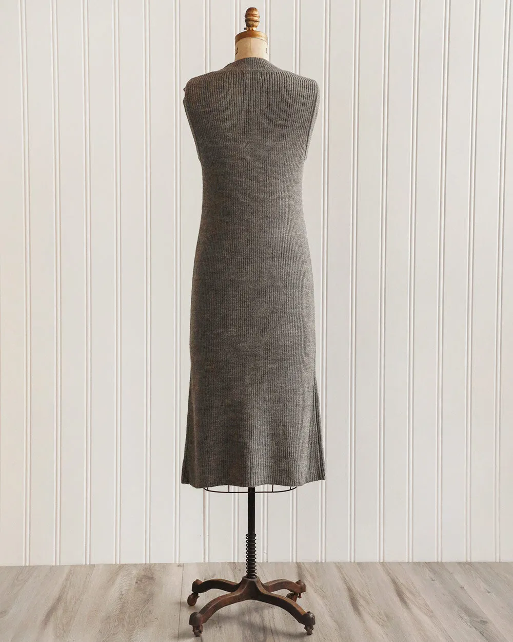 Tilde Grey Knit Midi Dress