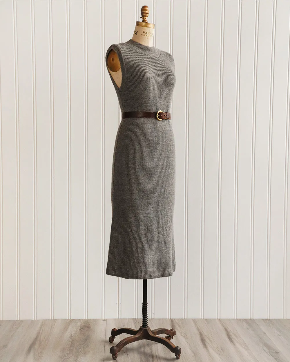 Tilde Grey Knit Midi Dress