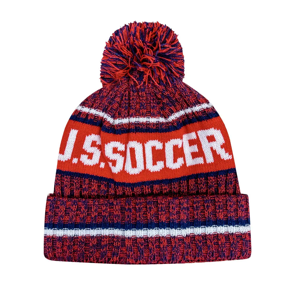 U.S. Soccer  Adult Identity Unisex Pom Beanie