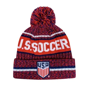 U.S. Soccer  Adult Identity Unisex Pom Beanie