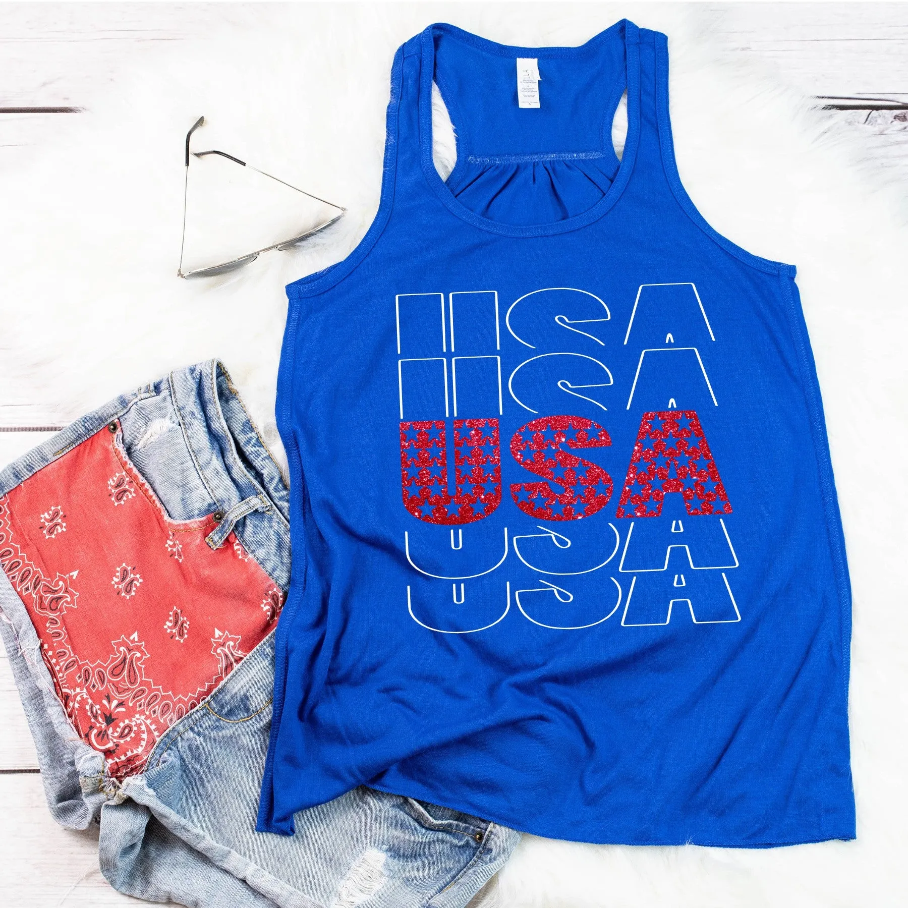 USA Racerback Tank